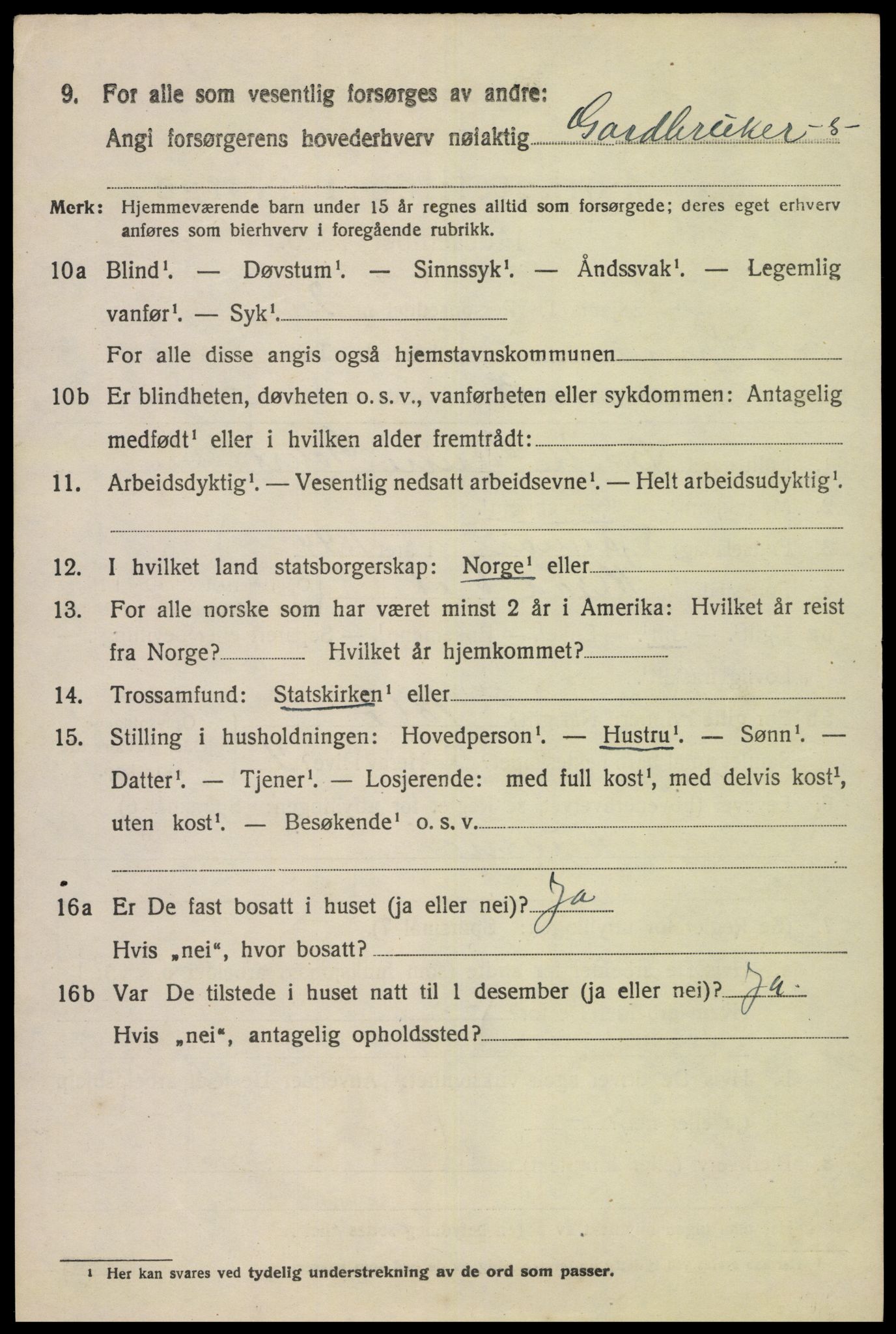 SAK, 1920 census for Spind, 1920, p. 590