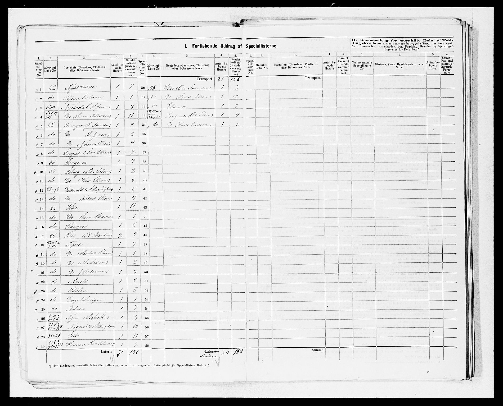SAB, 1875 census for 1429P Ytre Holmedal, 1875, p. 15