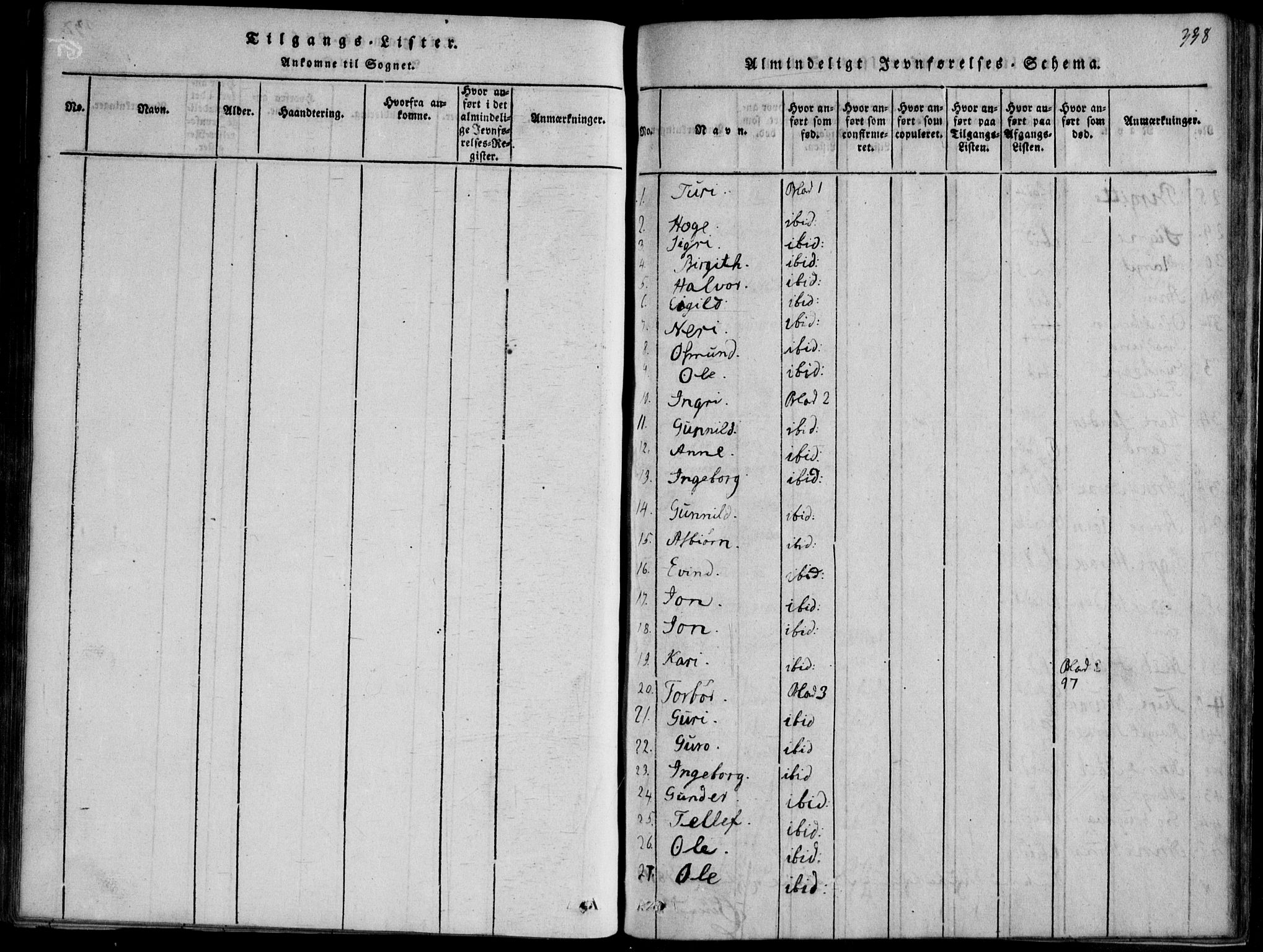 Nissedal kirkebøker, SAKO/A-288/F/Fb/L0001: Parish register (official) no. II 1, 1814-1845, p. 338