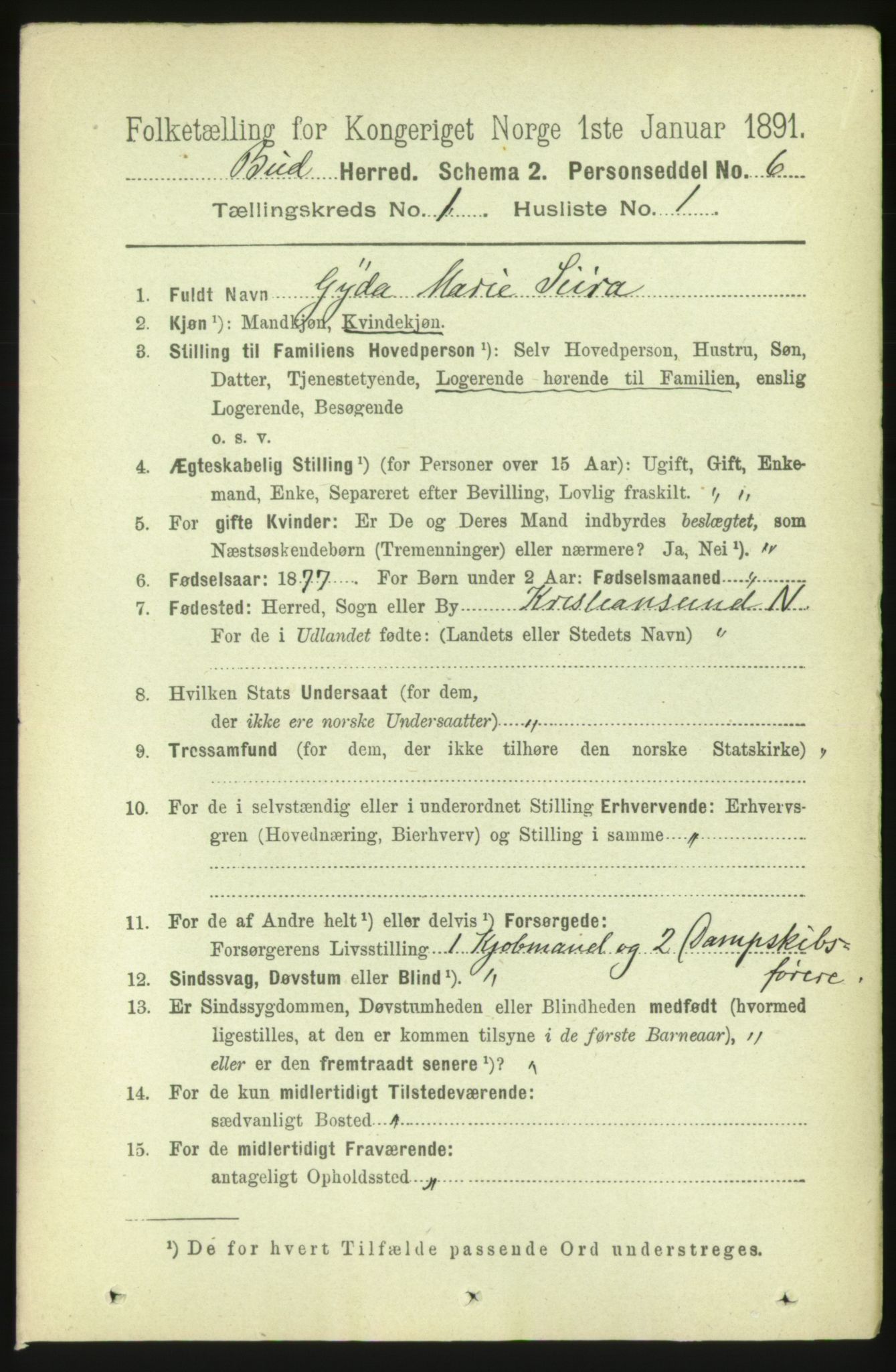 RA, 1891 census for 1549 Bud, 1891, p. 120