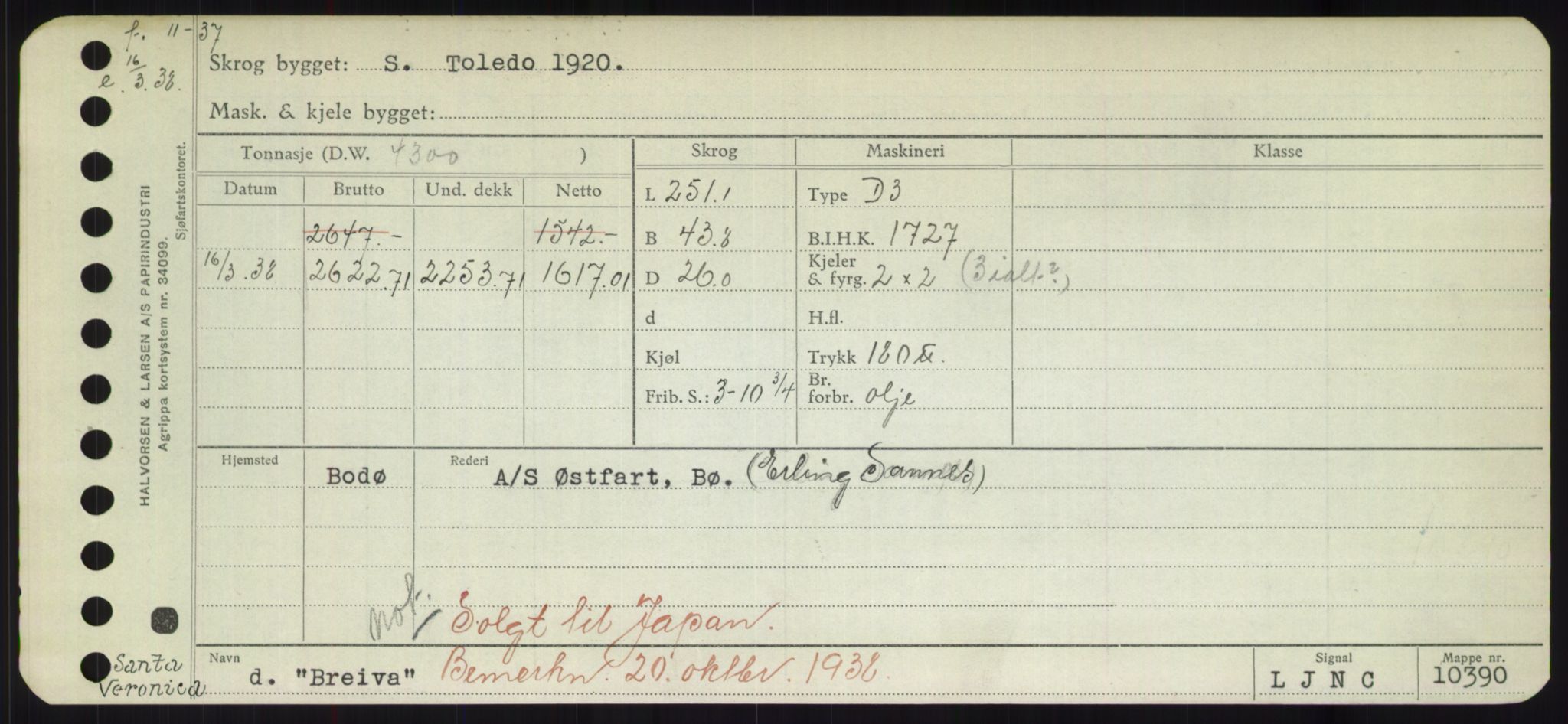 Sjøfartsdirektoratet med forløpere, Skipsmålingen, AV/RA-S-1627/H/Hd/L0005: Fartøy, Br-Byg, p. 199