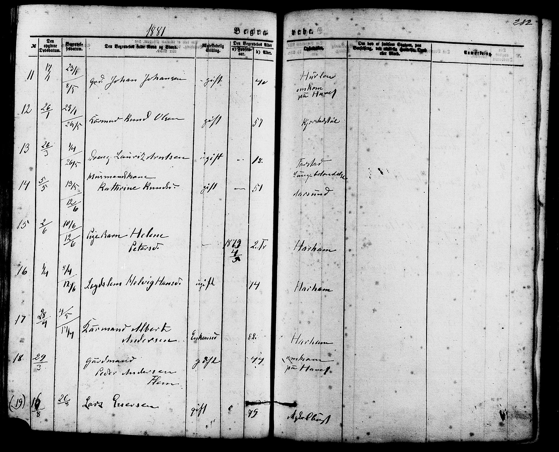 Ministerialprotokoller, klokkerbøker og fødselsregistre - Møre og Romsdal, SAT/A-1454/536/L0500: Parish register (official) no. 536A09, 1876-1889, p. 282