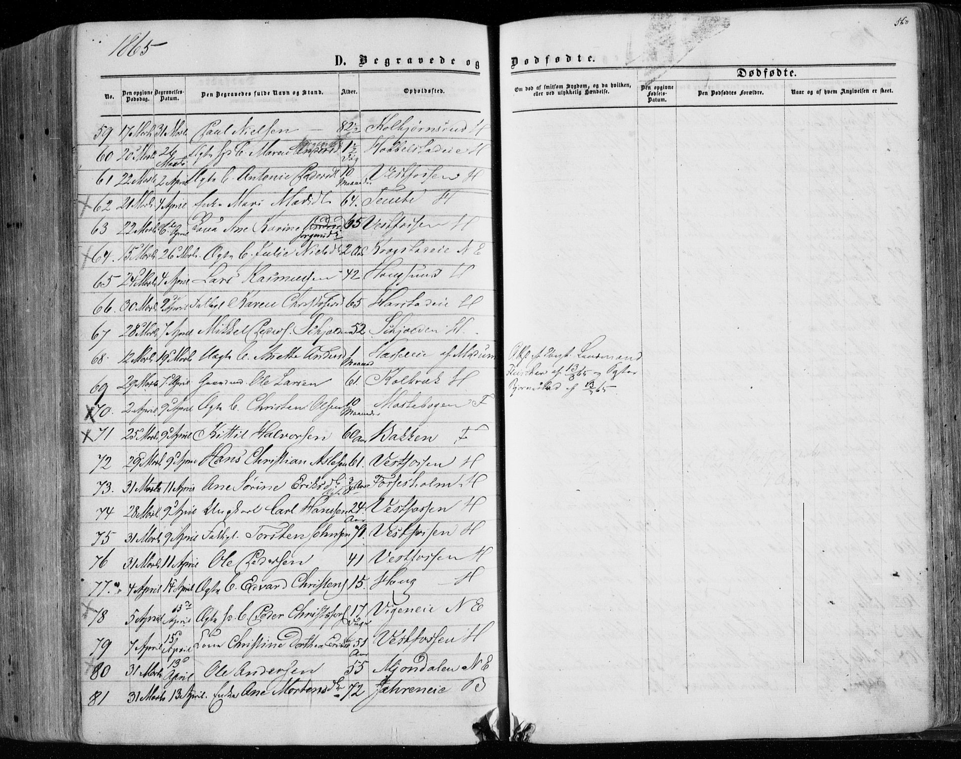 Eiker kirkebøker, AV/SAKO-A-4/F/Fa/L0016: Parish register (official) no. I 16, 1860-1868, p. 560