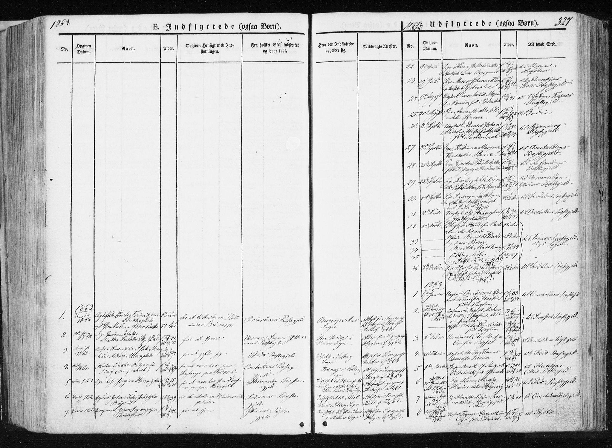 Ministerialprotokoller, klokkerbøker og fødselsregistre - Nord-Trøndelag, SAT/A-1458/741/L0393: Parish register (official) no. 741A07, 1849-1863, p. 327