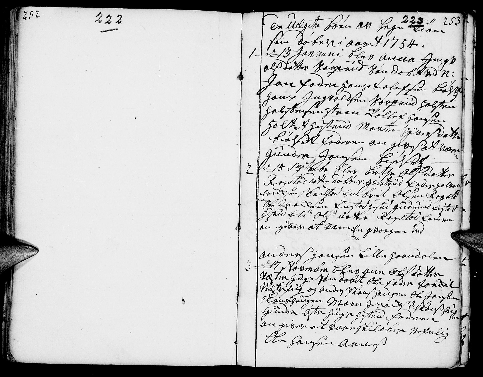 Elverum prestekontor, SAH/PREST-044/H/Ha/Haa/L0002: Parish register (official) no. 2, 1751-1756, p. 222-223