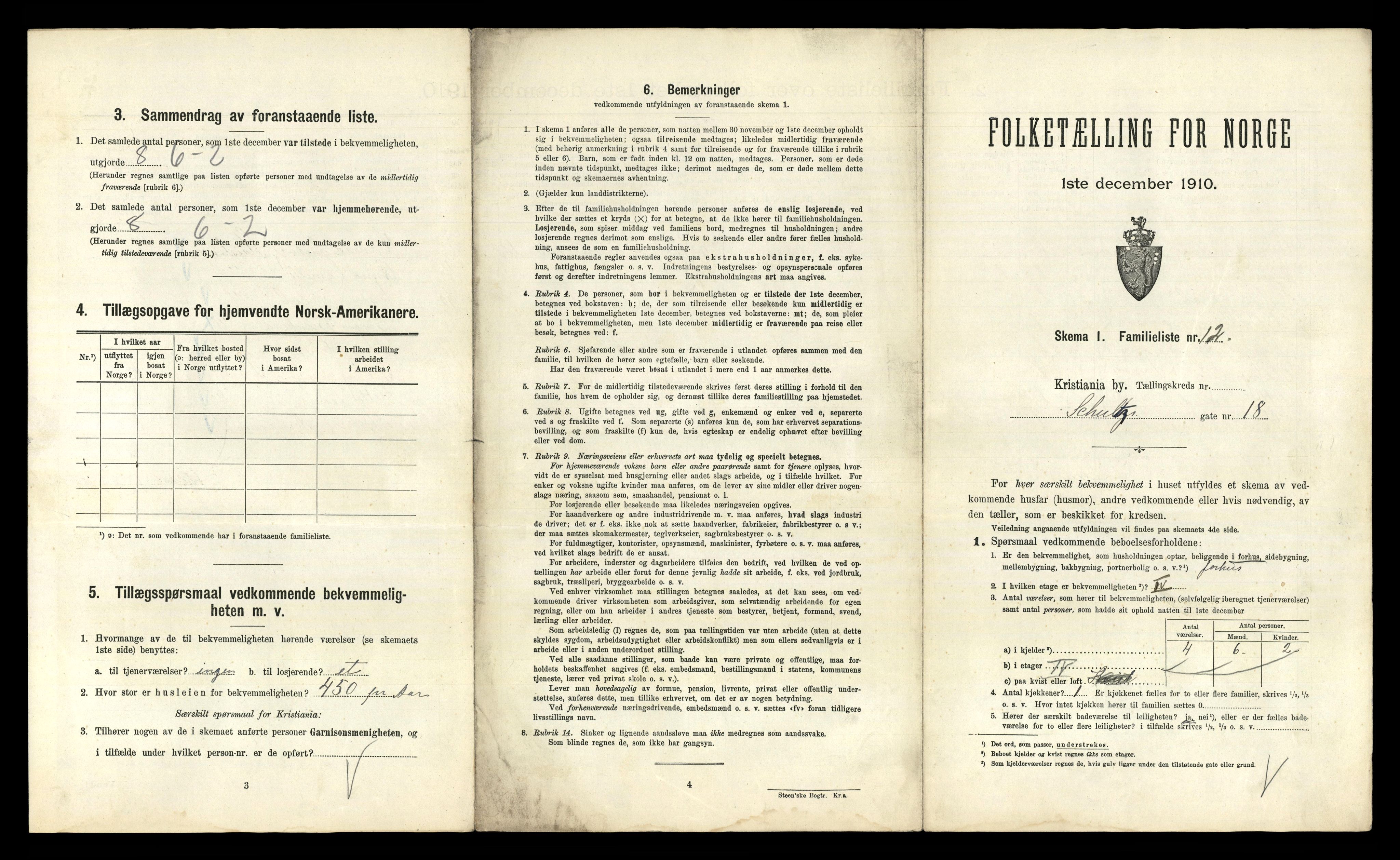 RA, 1910 census for Kristiania, 1910, p. 86667