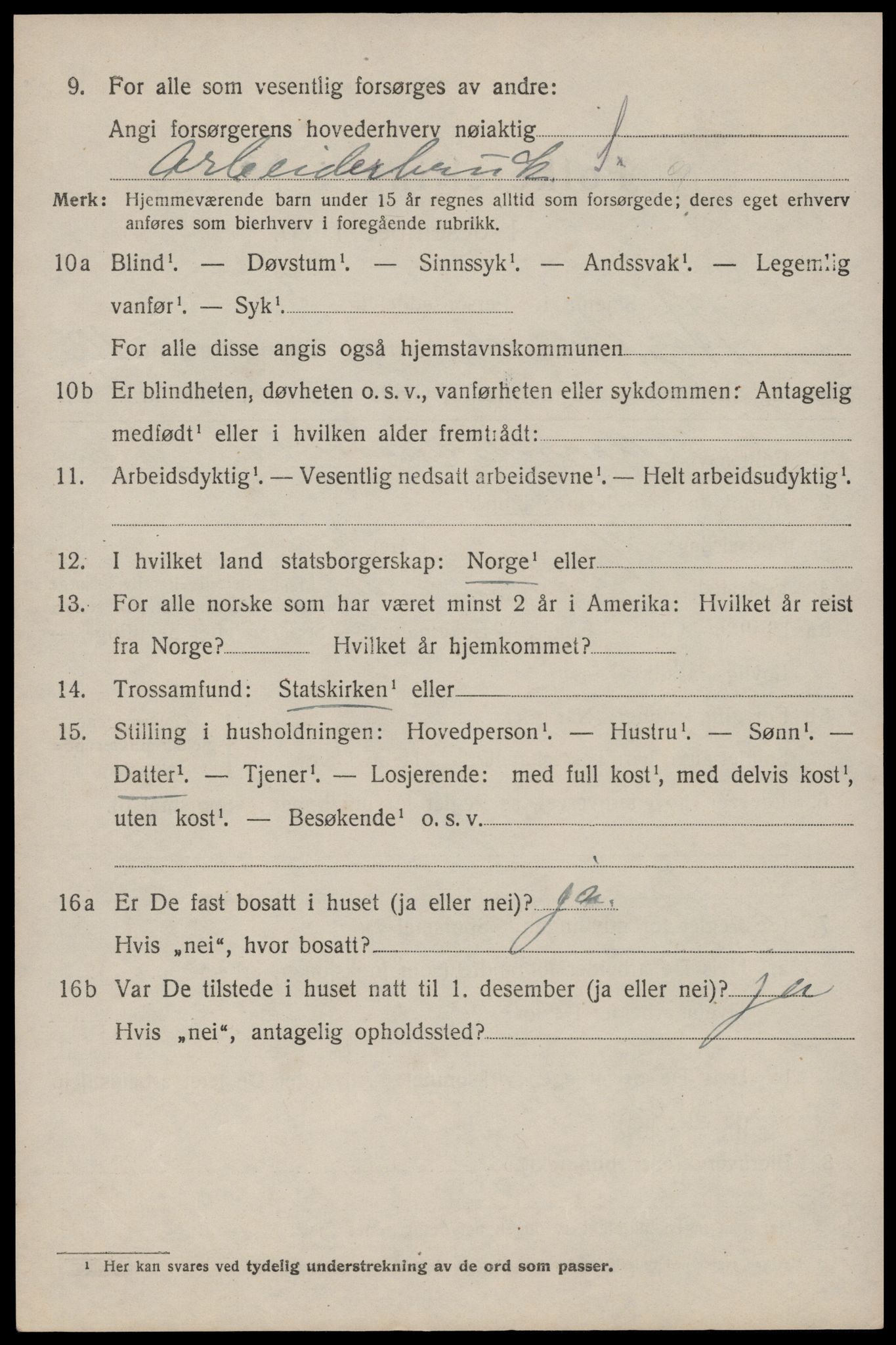 SAST, 1920 census for Høyland, 1920, p. 7803