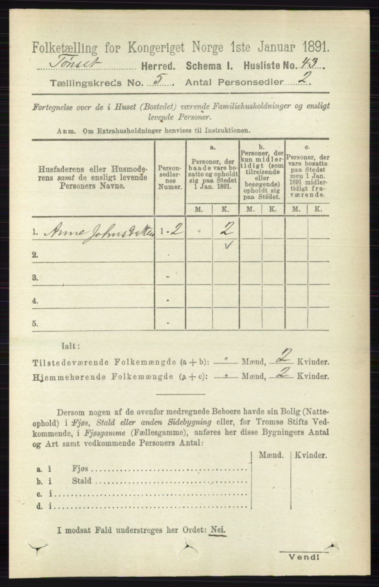 RA, 1891 census for 0437 Tynset, 1891, p. 1056