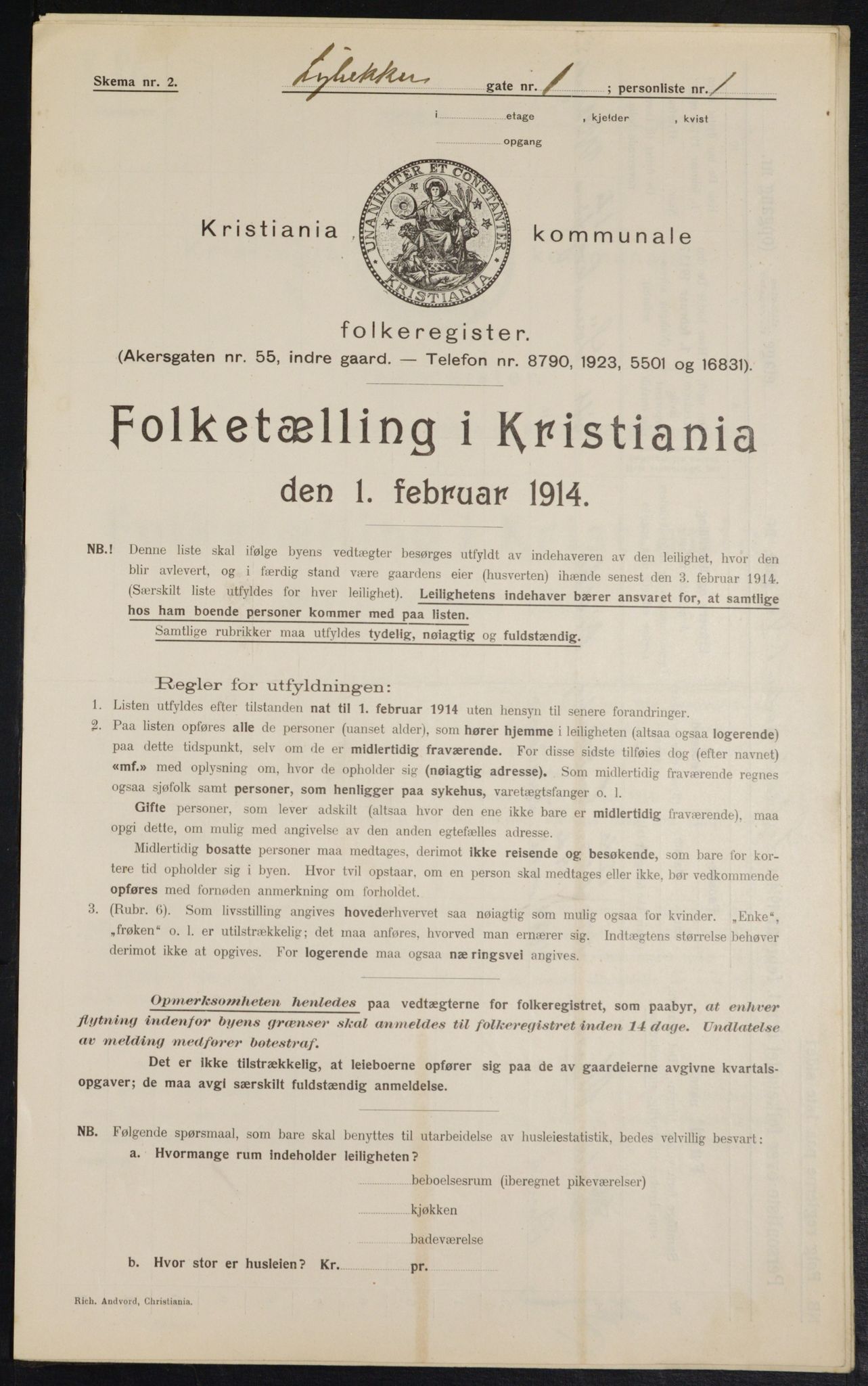 OBA, Municipal Census 1914 for Kristiania, 1914, p. 58362