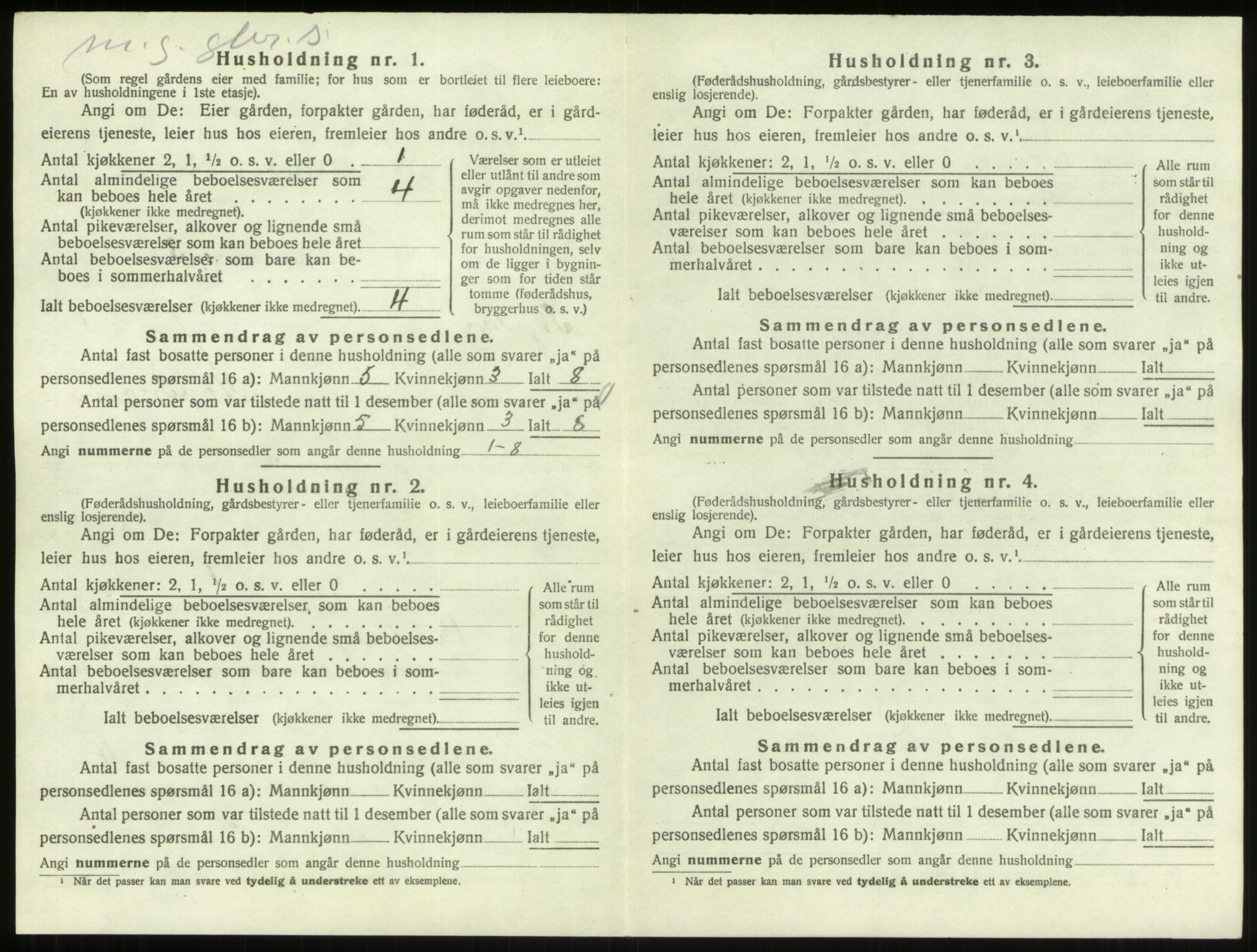 SAO, 1920 census for Skjeberg, 1920, p. 1430