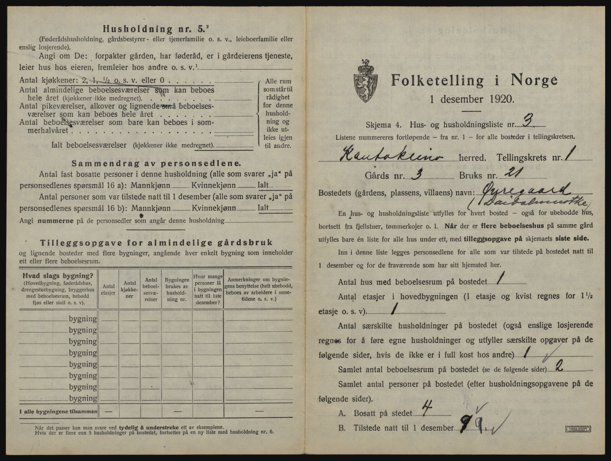 SATØ, 1920 census for Kautokeino, 1920, p. 29