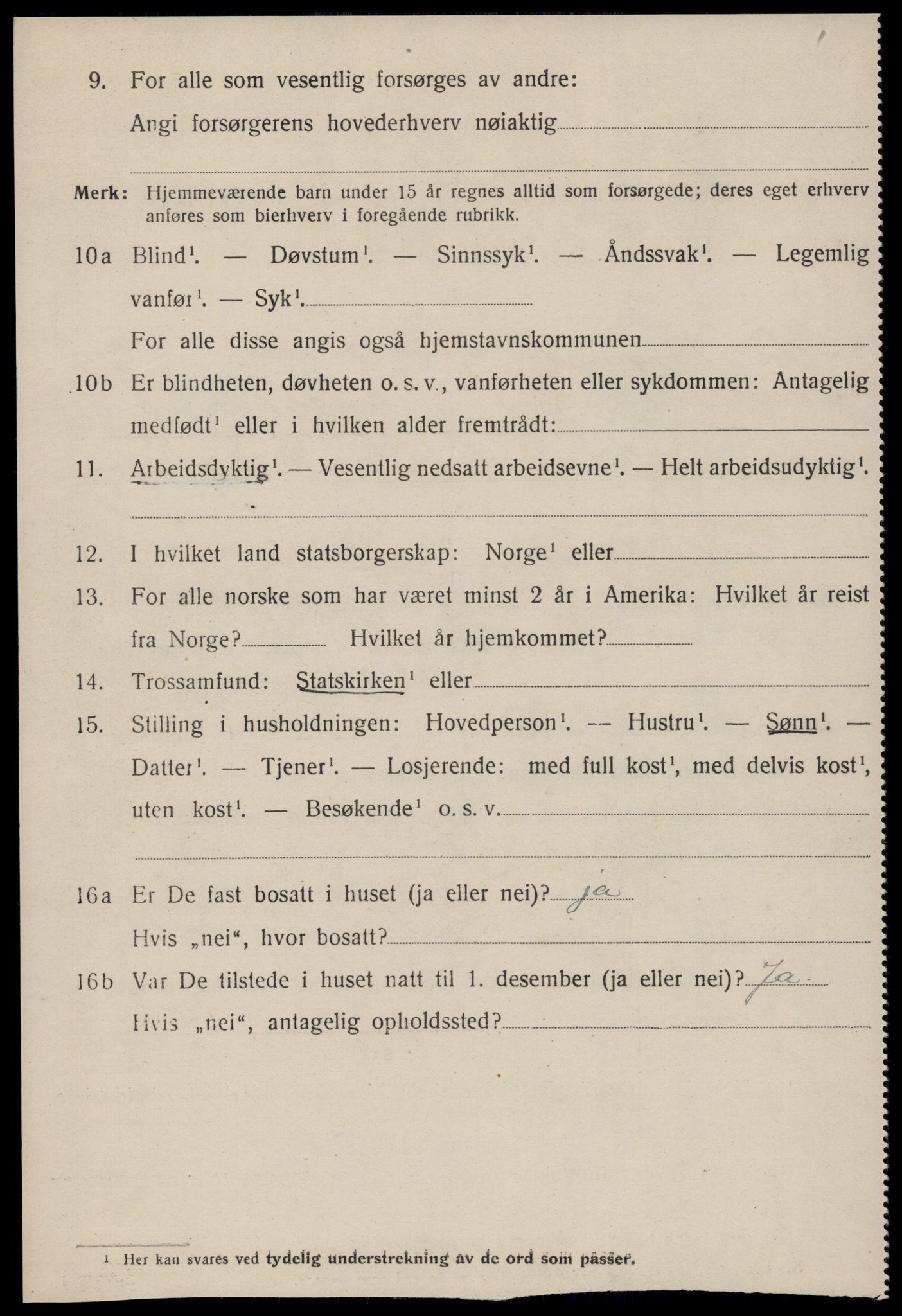 SAT, 1920 census for Borgund, 1920, p. 16805