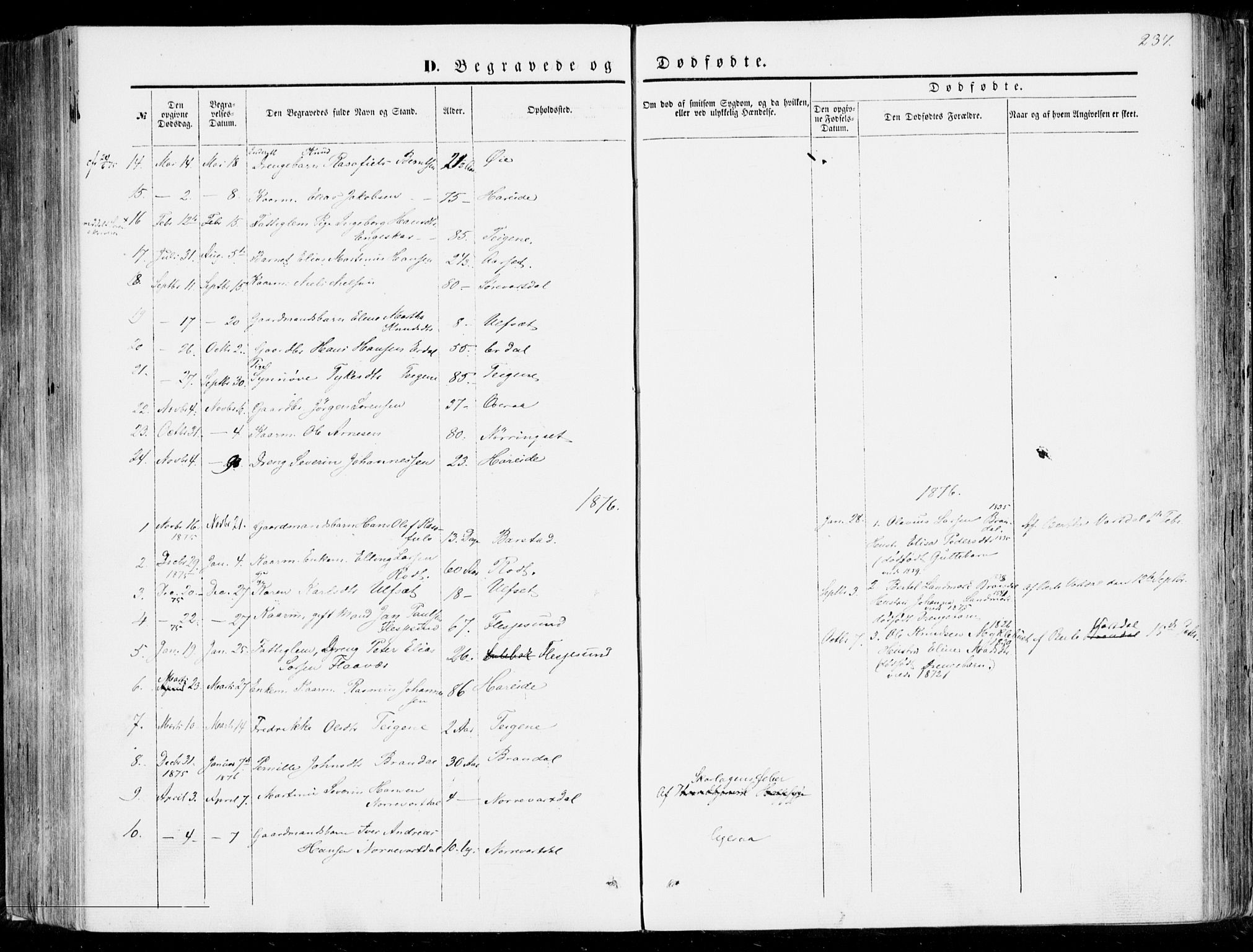Ministerialprotokoller, klokkerbøker og fødselsregistre - Møre og Romsdal, SAT/A-1454/510/L0121: Parish register (official) no. 510A01, 1848-1877, p. 237