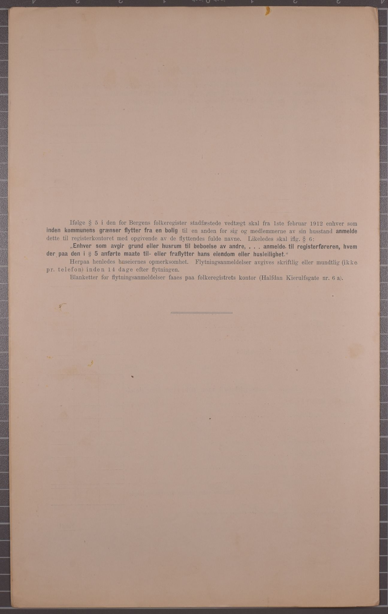 SAB, Municipal Census 1912 for Bergen, 1912, p. 2915