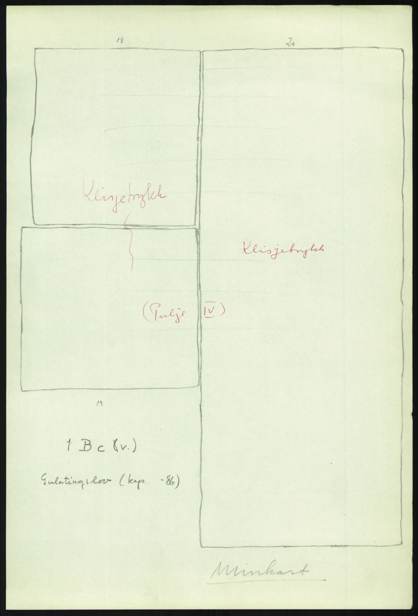 Riksarkivet, AV/RA-S-1577/E/Eb/L0597: Utgivelse av gammelnorske membranfragmenter ved førstearkivar Thorsten Eken, p. 10