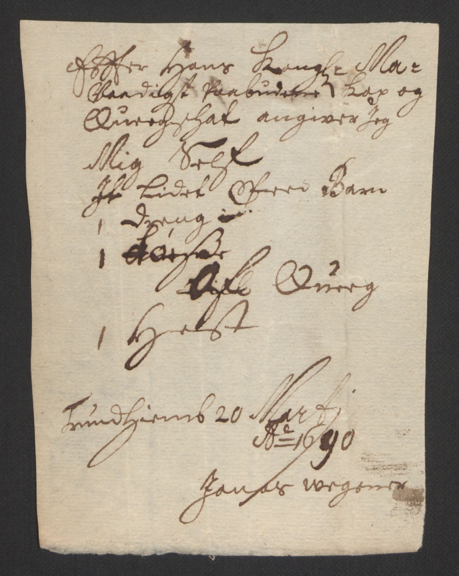 Rentekammeret inntil 1814, Reviderte regnskaper, Byregnskaper, AV/RA-EA-4066/R/Rs/L0505: [S2] Kontribusjonsregnskap, 1686-1691, p. 478