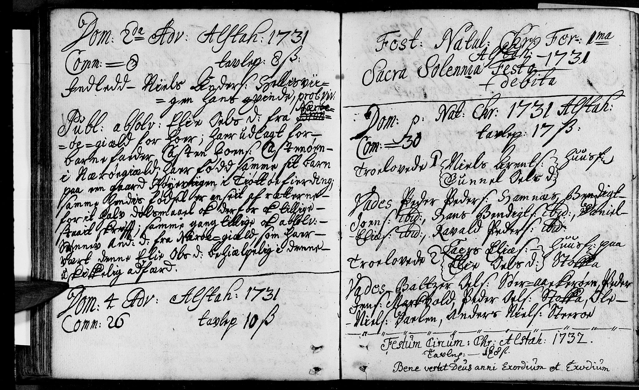 Ministerialprotokoller, klokkerbøker og fødselsregistre - Nordland, AV/SAT-A-1459/830/L0432: Parish register (official) no. 830A01, 1714-1737