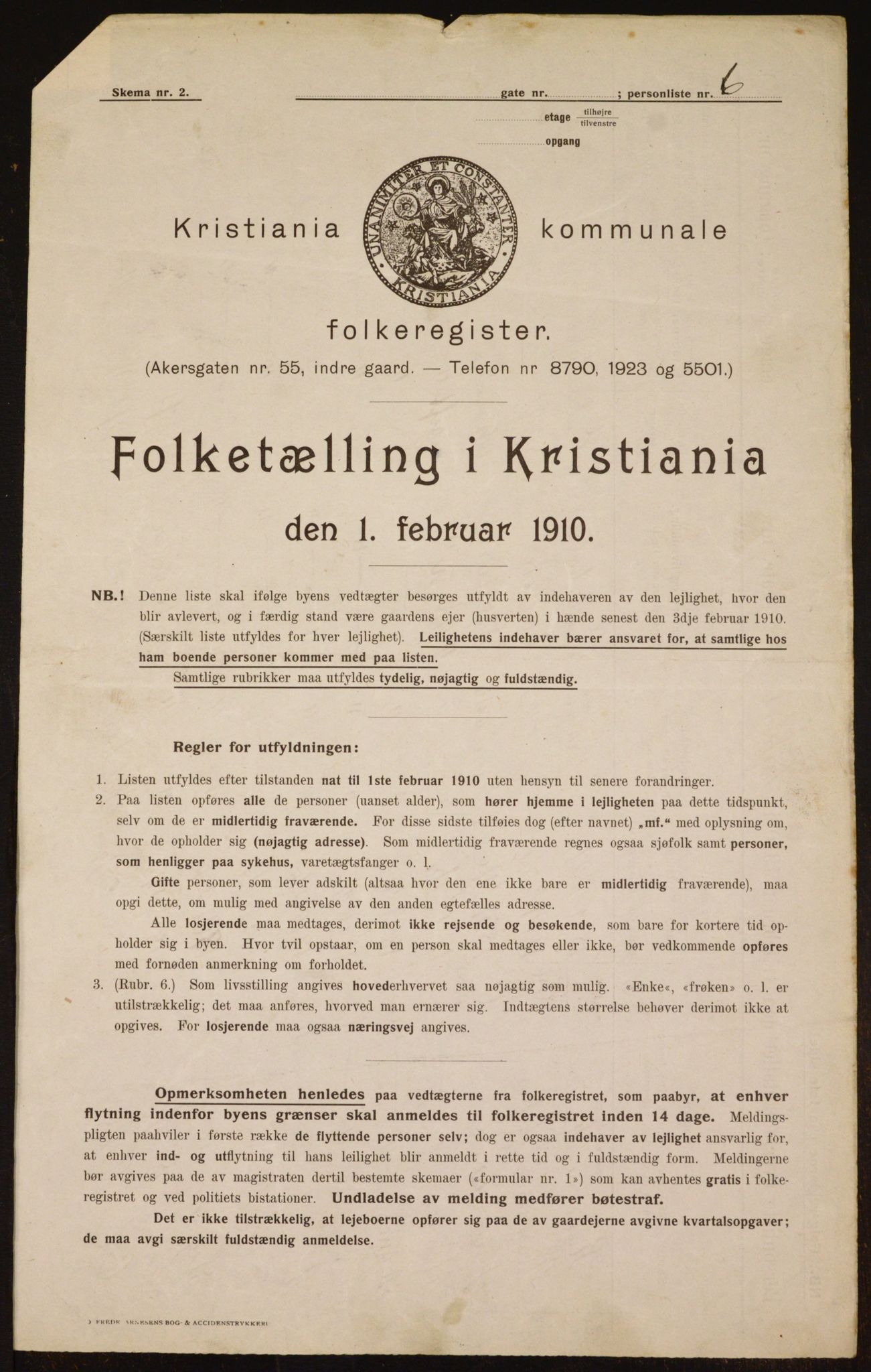 OBA, Municipal Census 1910 for Kristiania, 1910, p. 56573