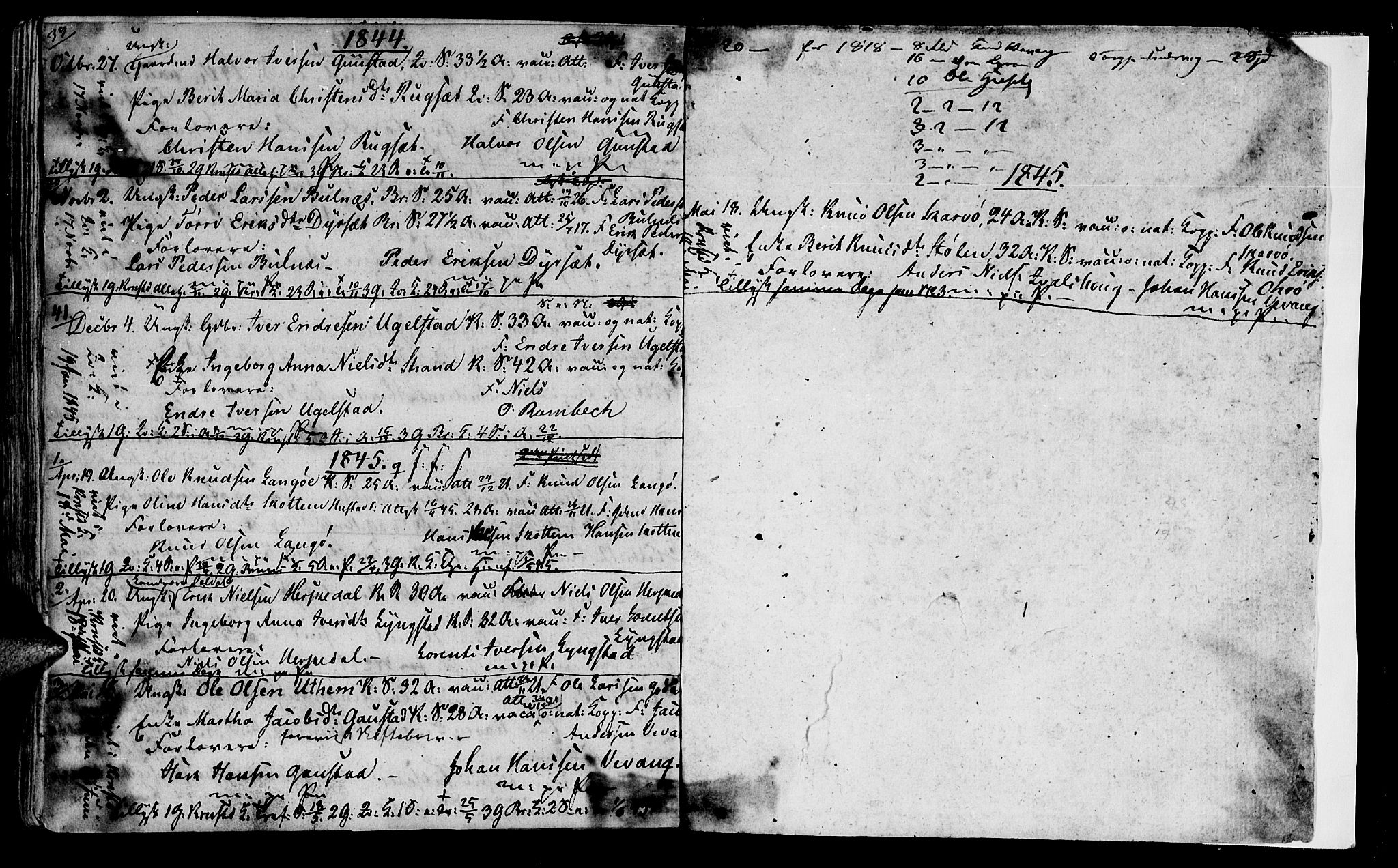 Ministerialprotokoller, klokkerbøker og fødselsregistre - Møre og Romsdal, SAT/A-1454/568/L0795: Parish register (official) no. 568A04, 1802-1845, p. 189