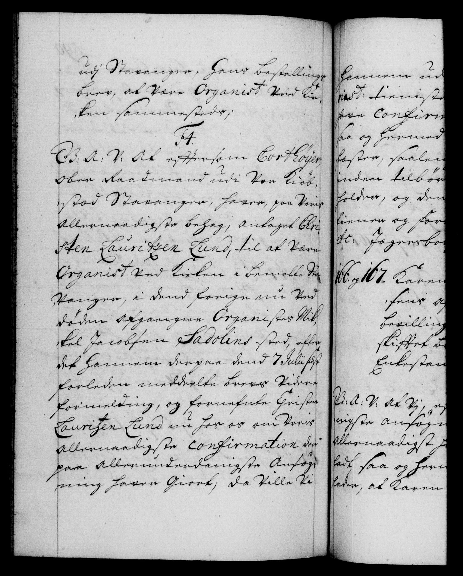 Danske Kanselli 1572-1799, RA/EA-3023/F/Fc/Fca/Fcaa/L0019: Norske registre, 1704-1707, p. 590b