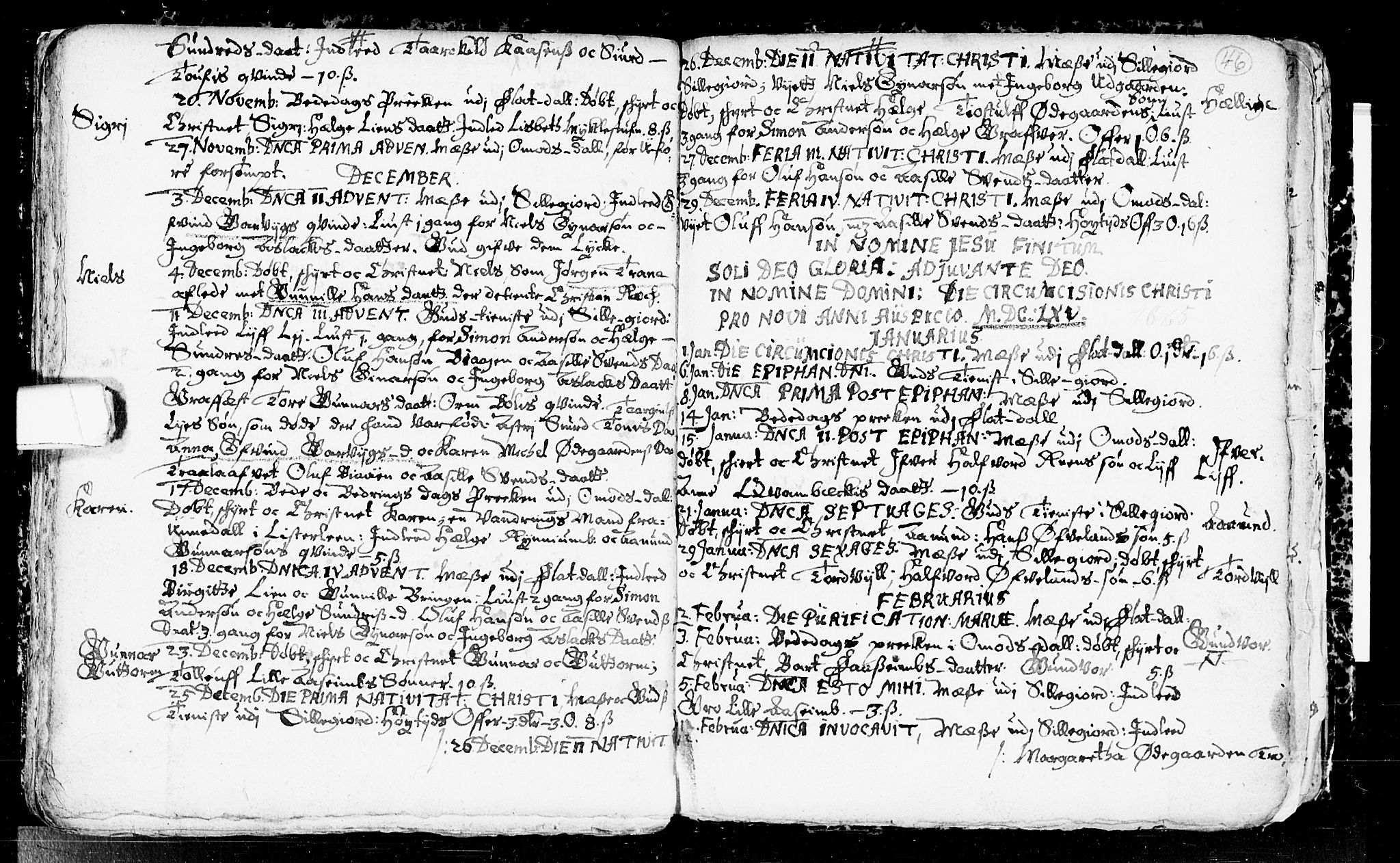 Seljord kirkebøker, SAKO/A-20/F/Fa/L0001: Parish register (official) no. I 1, 1654-1686, p. 46