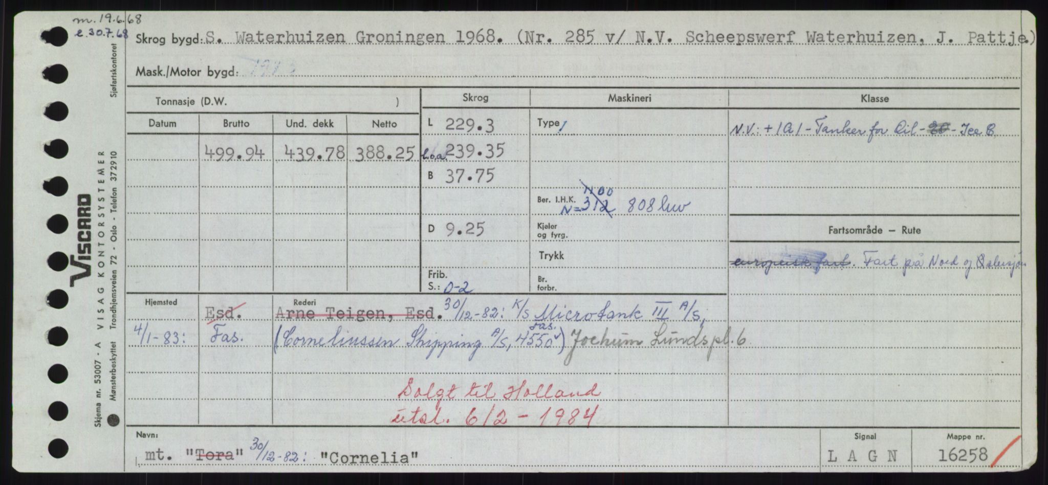 Sjøfartsdirektoratet med forløpere, Skipsmålingen, RA/S-1627/H/Hd/L0008: Fartøy, C-D, p. 223