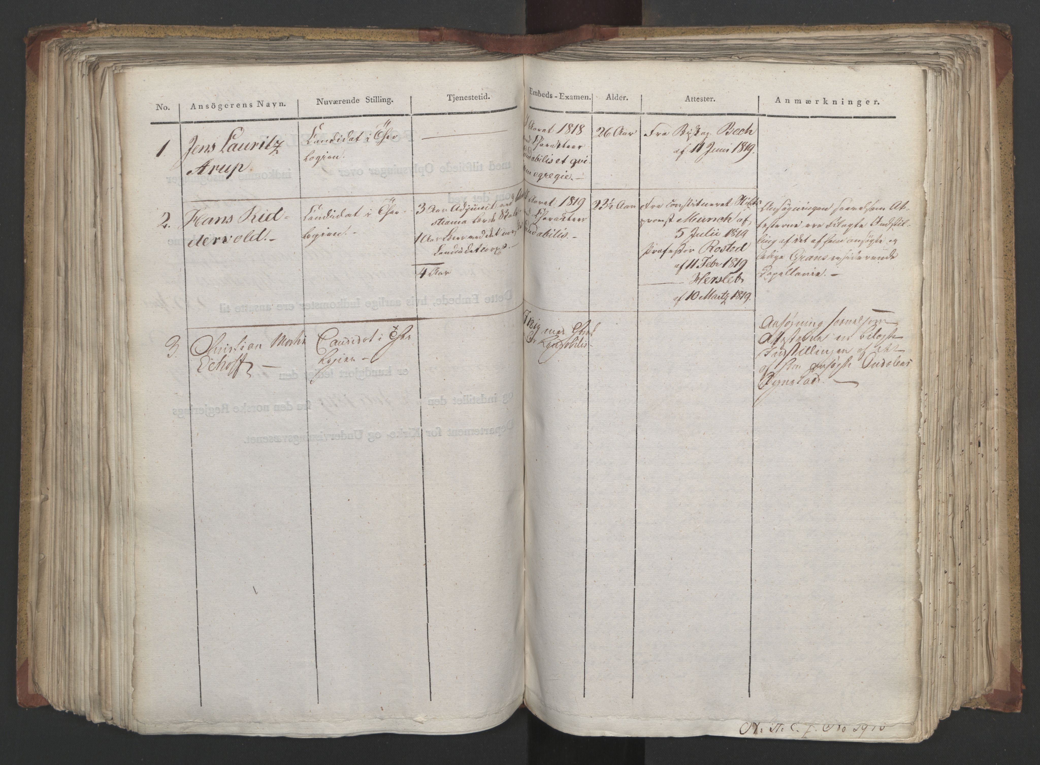Statsrådsavdelingen i Stockholm, AV/RA-S-1003/D/Da/L0019: Regjeringsinnstillinger nr. 3856-4052, 1819, p. 258