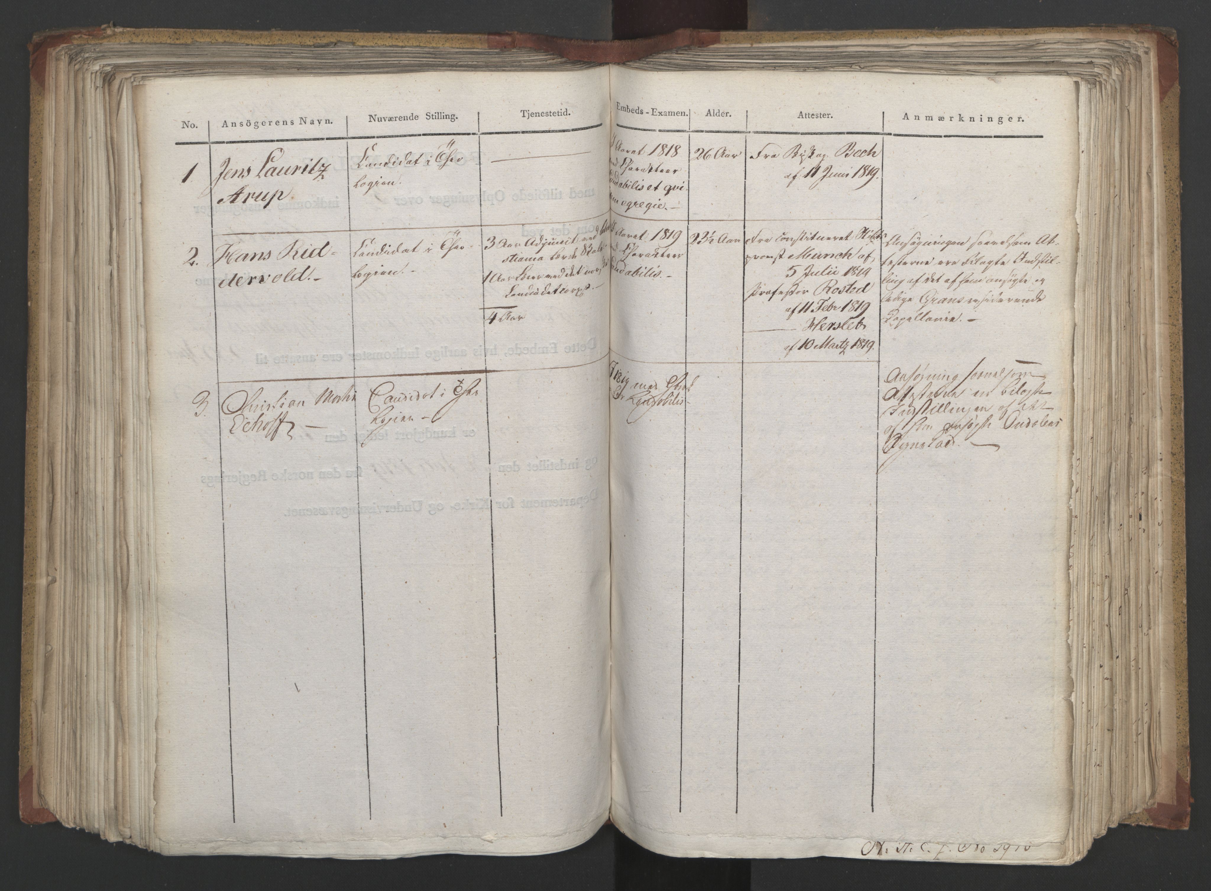 Statsrådsavdelingen i Stockholm, RA/S-1003/D/Da/L0019: Regjeringsinnstillinger nr. 3856-4052, 1819, p. 258