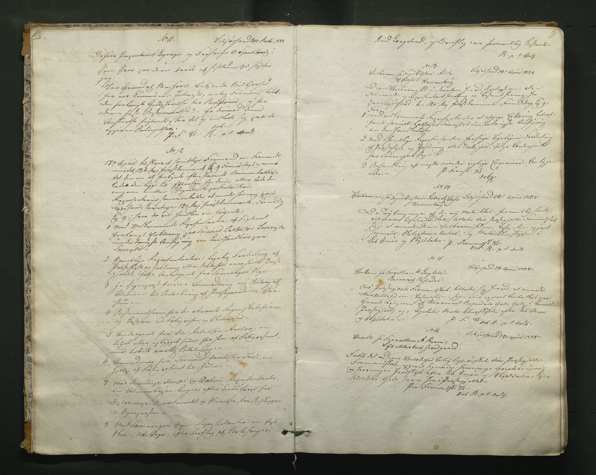 Fusa kommune. Formannskapet, IKAH/1241-021/B/Ba/L0001: Os formannskap t.o.m. 1854, 1838-1874