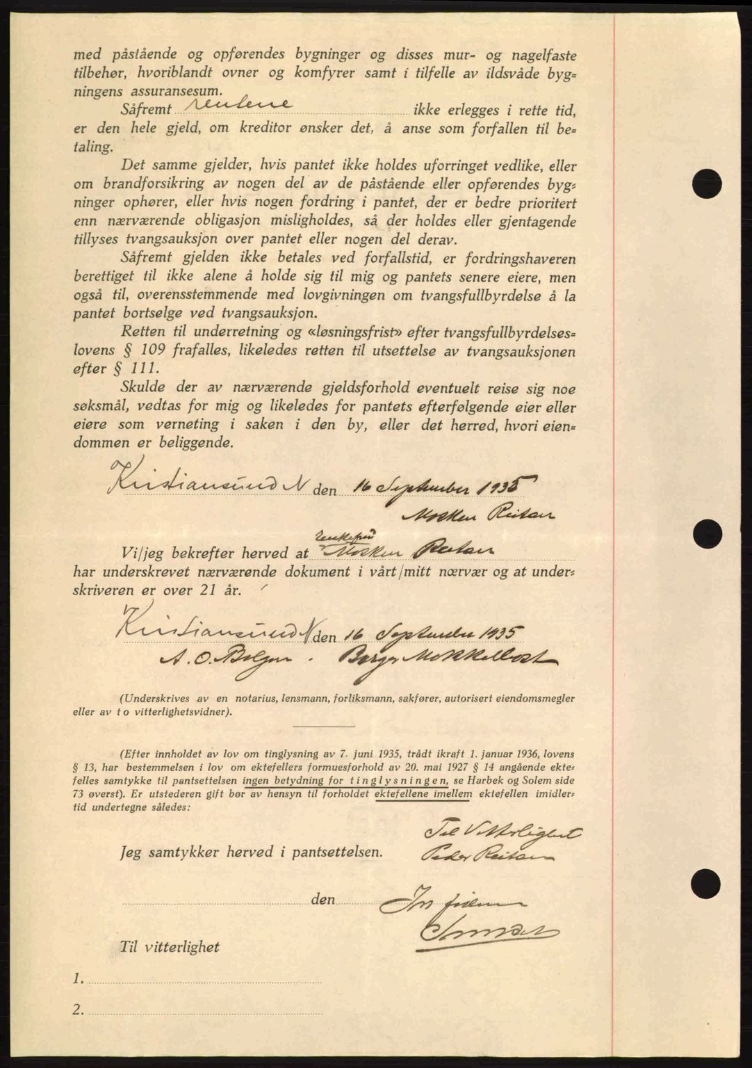 Kristiansund byfogd, AV/SAT-A-4587/A/27: Mortgage book no. 29, 1936-1937, Diary no: : 417/1937