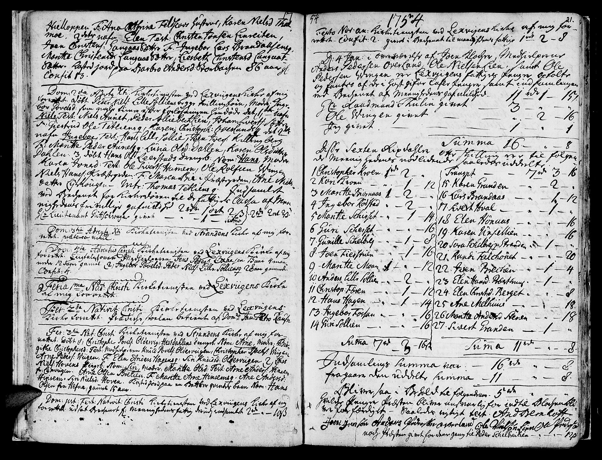 Ministerialprotokoller, klokkerbøker og fødselsregistre - Nord-Trøndelag, SAT/A-1458/701/L0003: Parish register (official) no. 701A03, 1751-1783, p. 21
