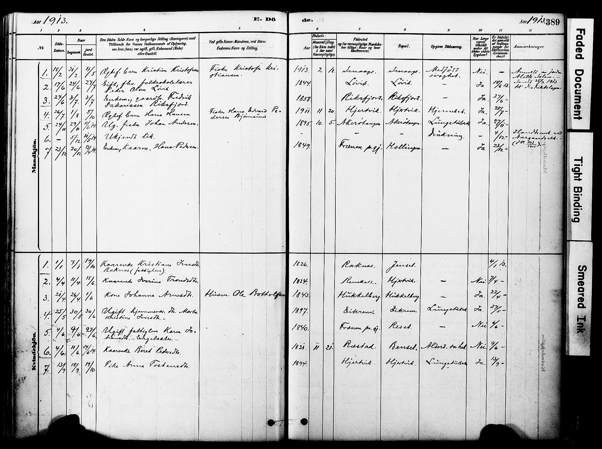 Ministerialprotokoller, klokkerbøker og fødselsregistre - Møre og Romsdal, SAT/A-1454/560/L0721: Parish register (official) no. 560A05, 1878-1917, p. 389