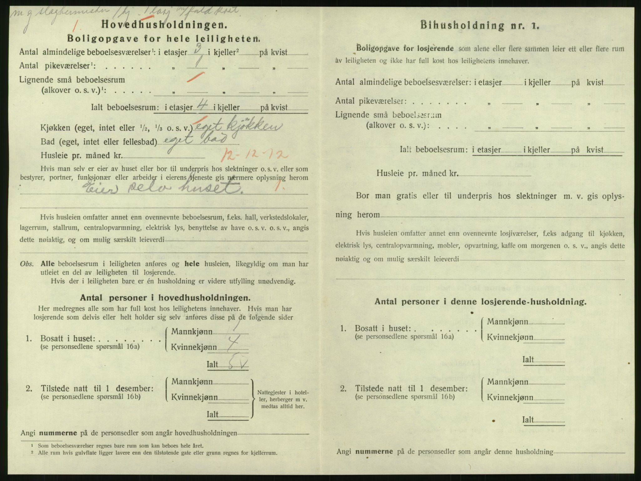 SAT, 1920 census for Steinkjer, 1920, p. 1585