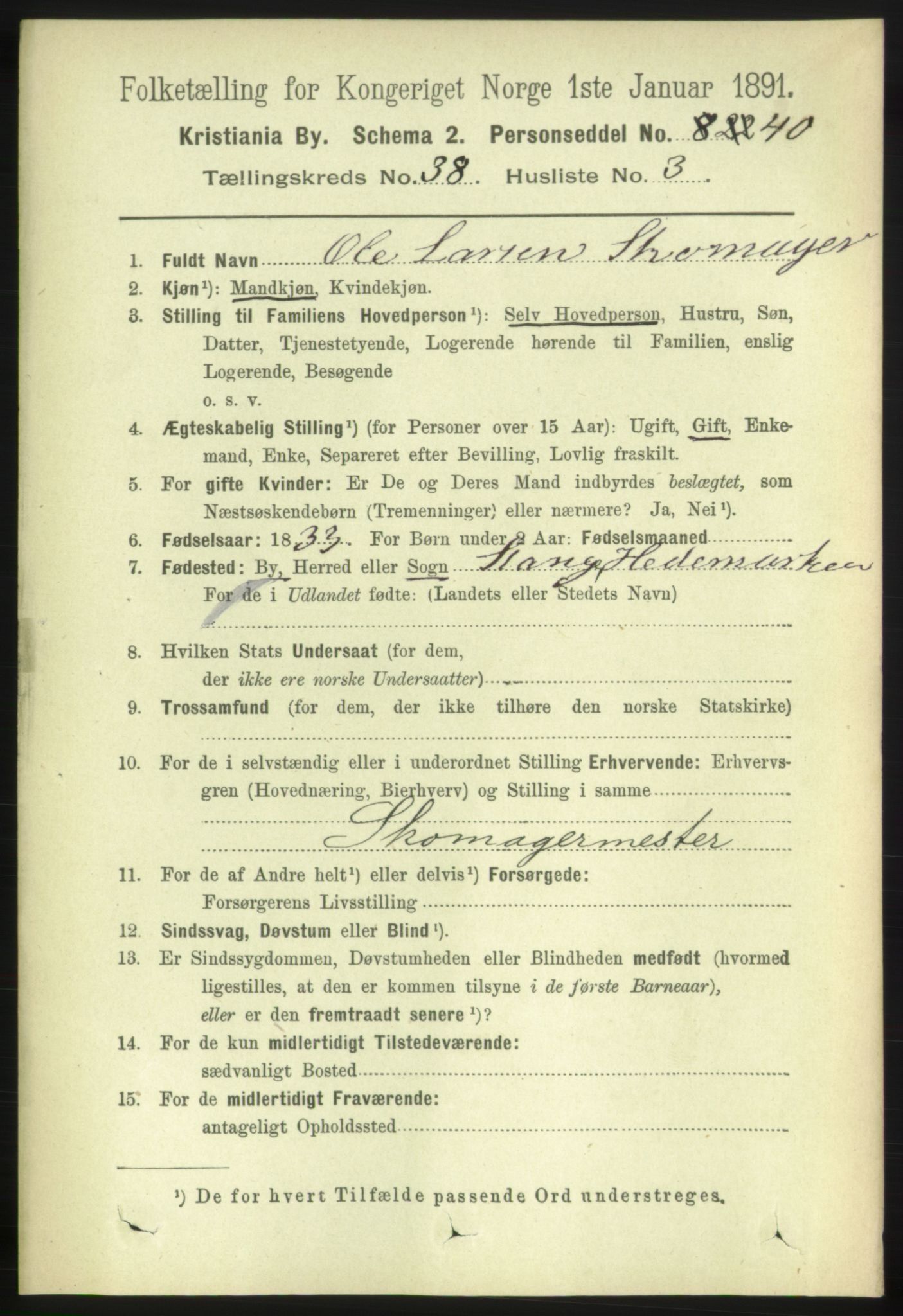 RA, 1891 census for 0301 Kristiania, 1891, p. 21439