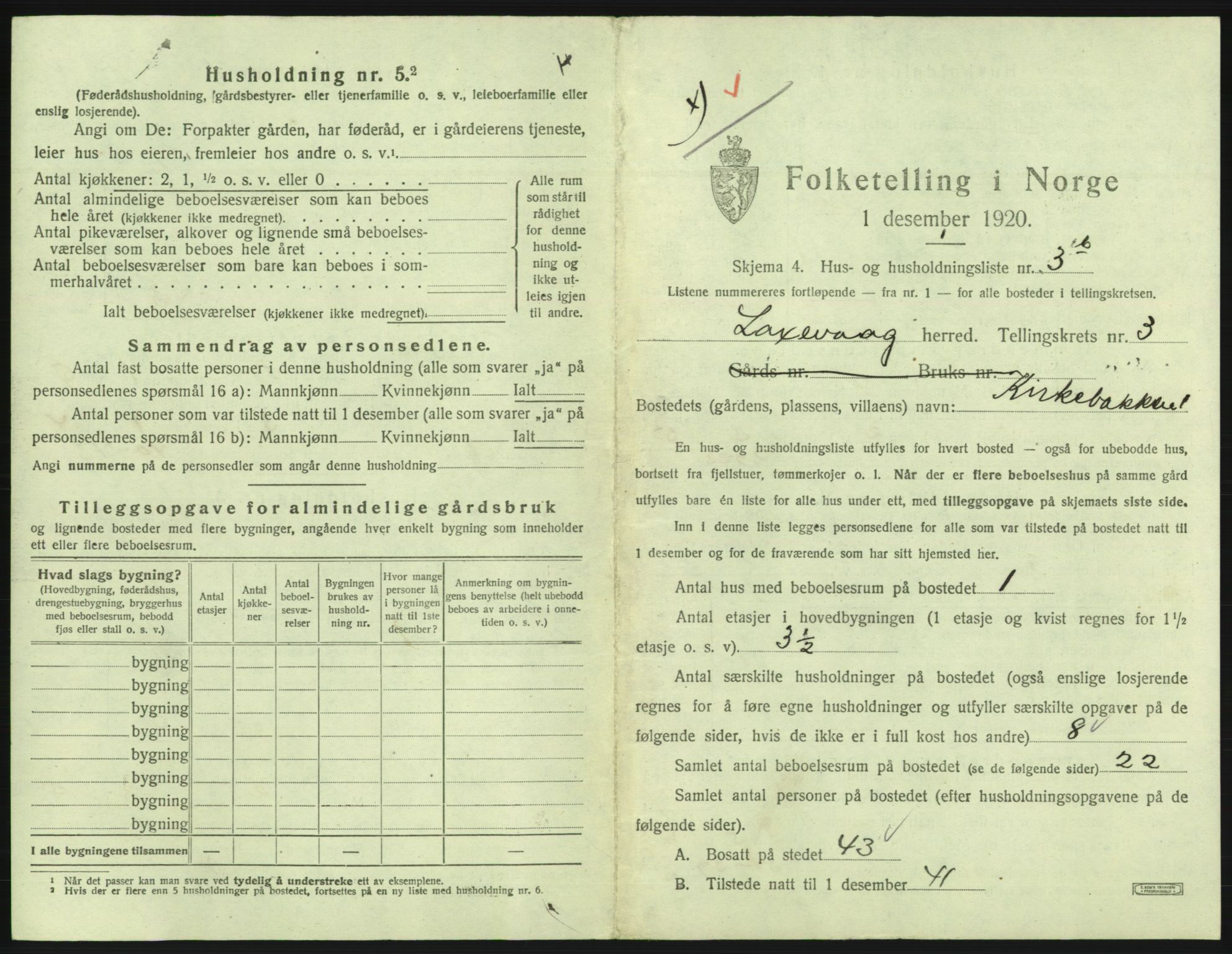 SAB, 1920 census for Laksevåg, 1920, p. 544