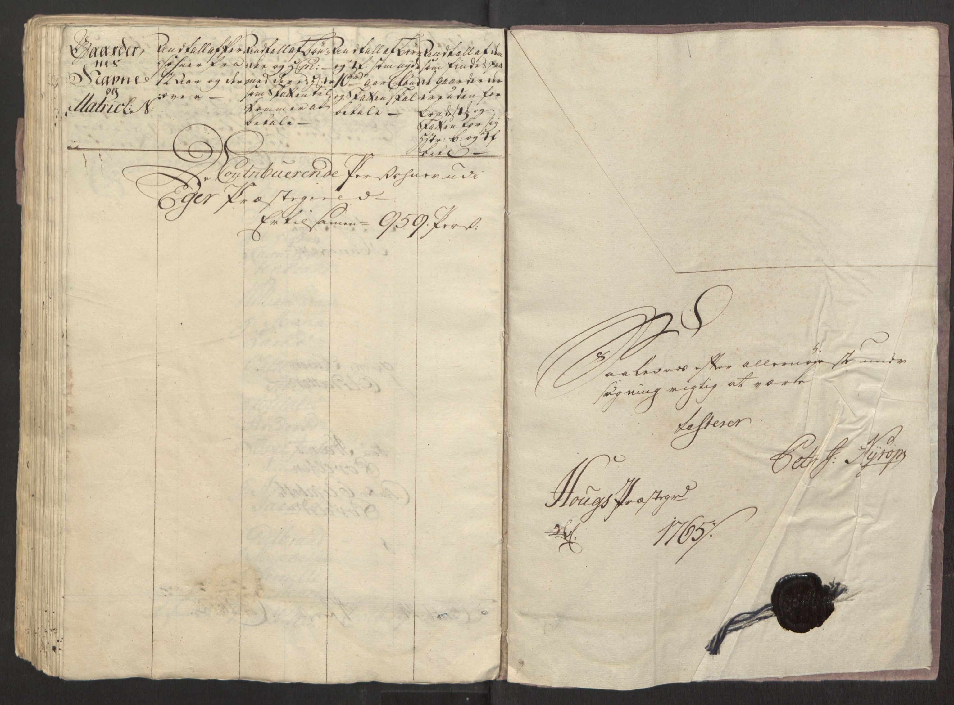 Rentekammeret inntil 1814, Reviderte regnskaper, Fogderegnskap, AV/RA-EA-4092/R31/L1834: Ekstraskatten Hurum, Røyken, Eiker, Lier og Buskerud, 1765, p. 239