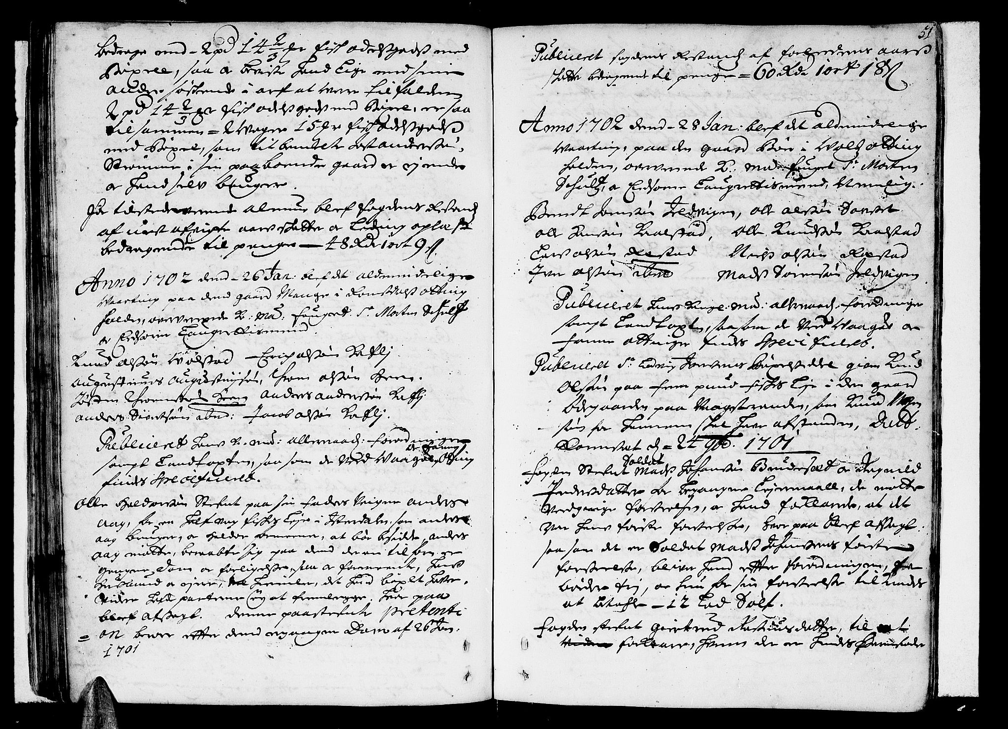 Romsdal sorenskriveri, AV/SAT-A-4149/1/1/1A/L0004: Tingbok, 1700-1705, p. 50b-51a