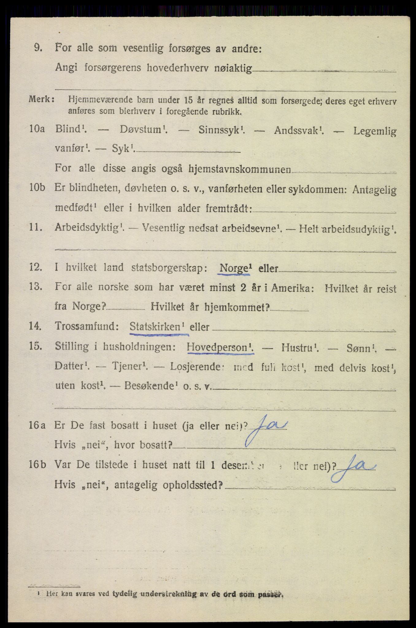 SAH, 1920 census for Sør-Odal, 1920, p. 3000