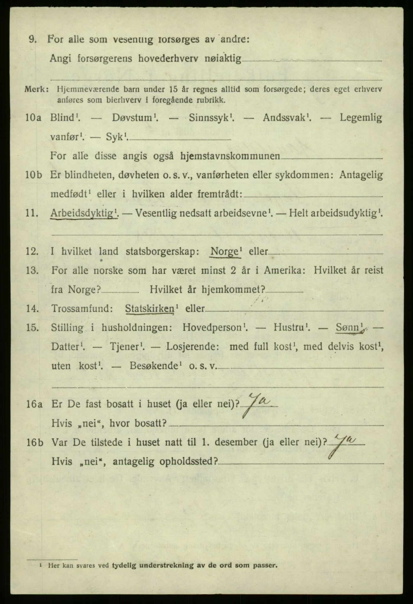 SAB, 1920 census for Naustdal, 1920, p. 2360