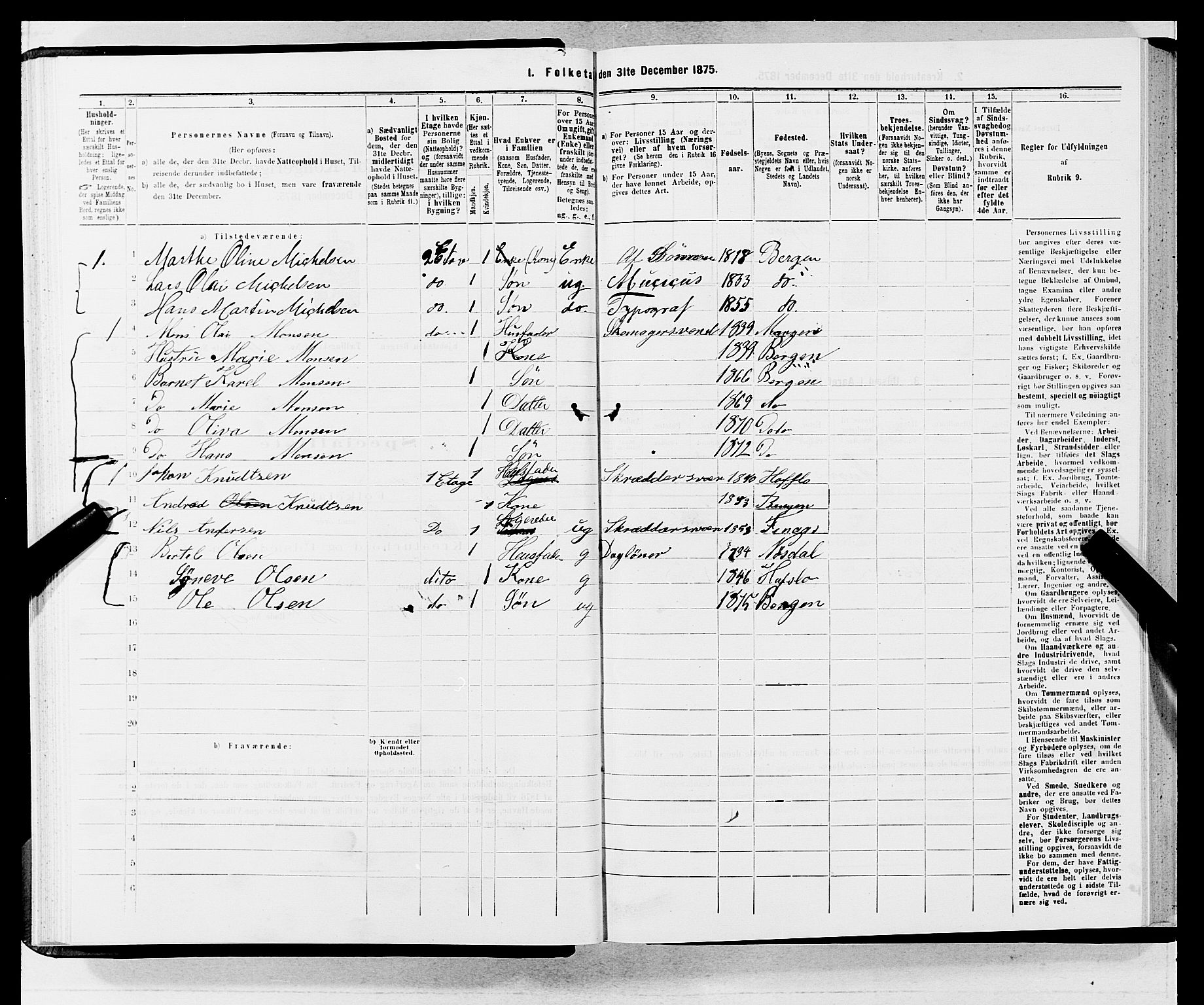 SAB, 1875 census for 1301 Bergen, 1875, p. 3393