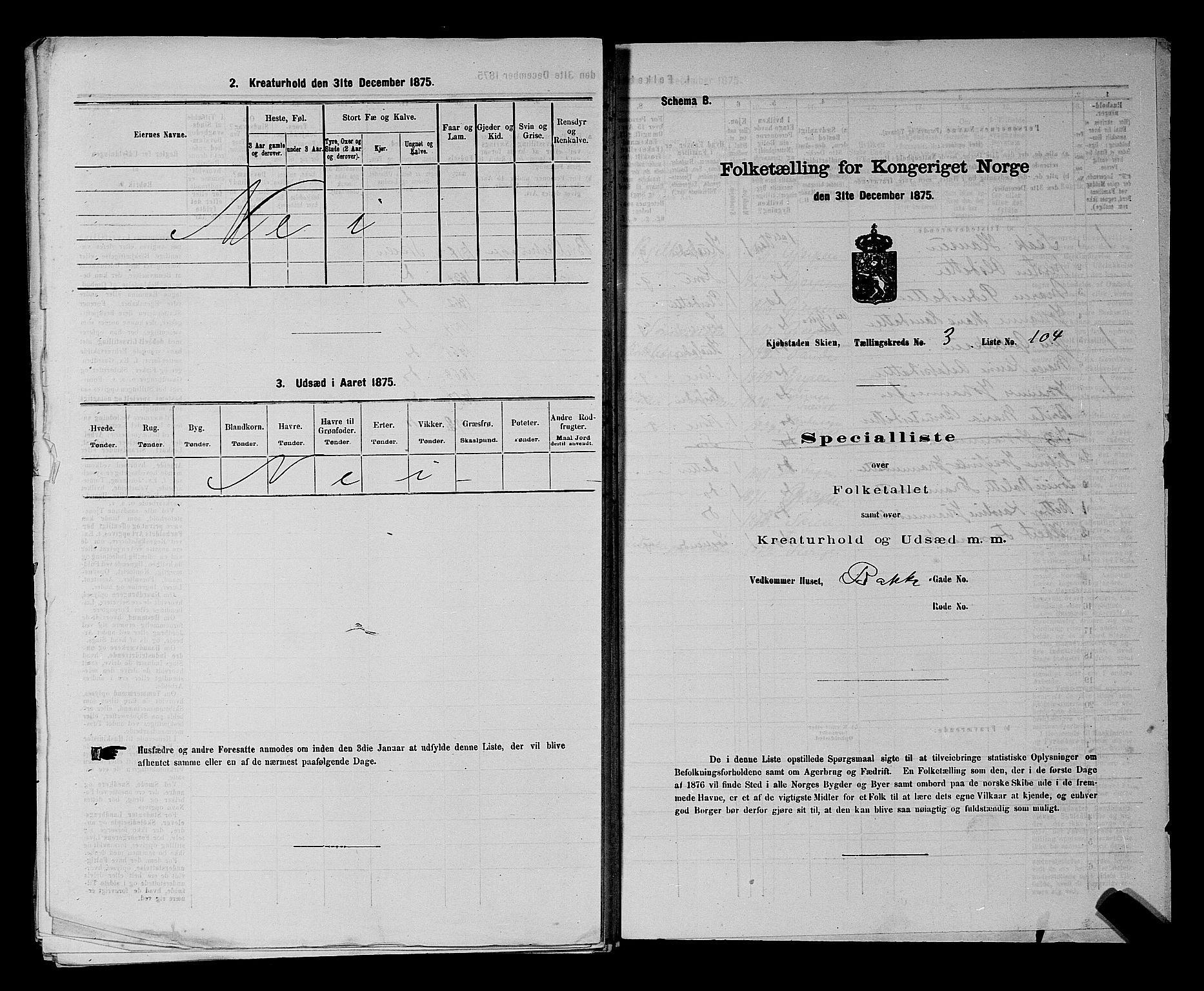 SAKO, 1875 census for 0806P Skien, 1875, p. 682