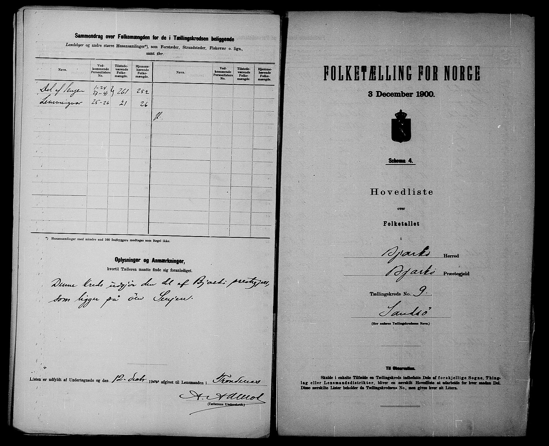 SATØ, 1900 census for Bjarkøy, 1900, p. 18