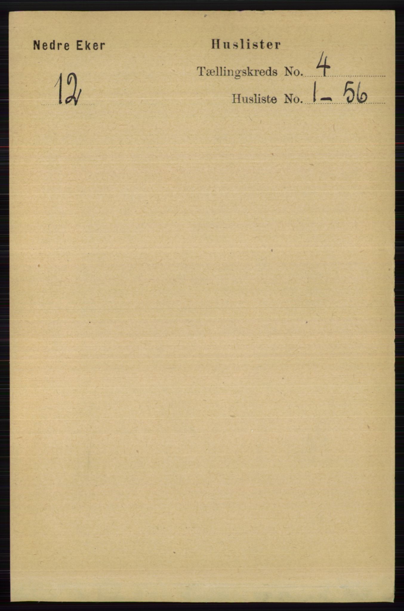 RA, 1891 census for 0625 Nedre Eiker, 1891, p. 1882