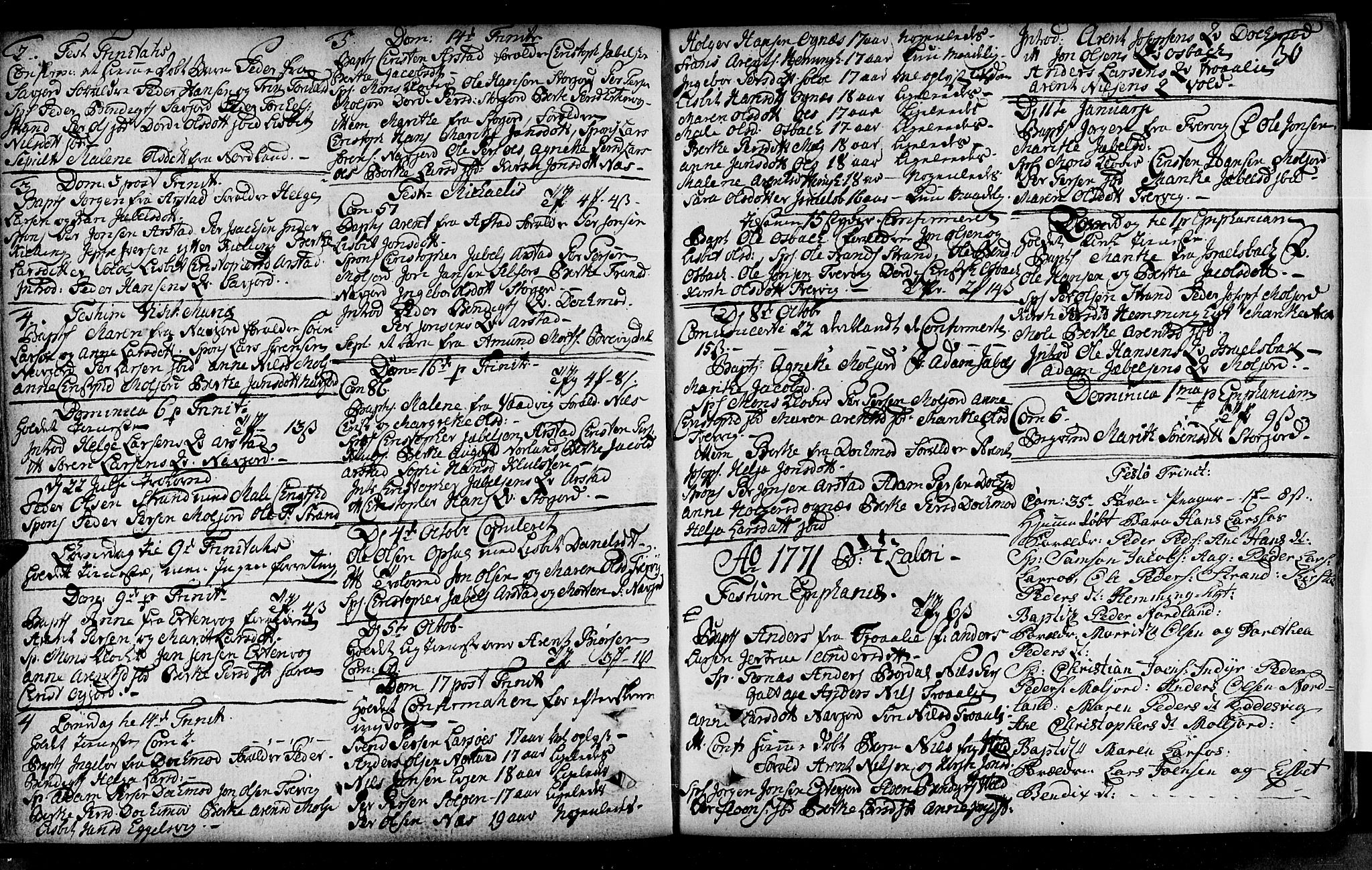 Ministerialprotokoller, klokkerbøker og fødselsregistre - Nordland, SAT/A-1459/846/L0643: Parish register (official) no. 846A01, 1748-1804, p. 30