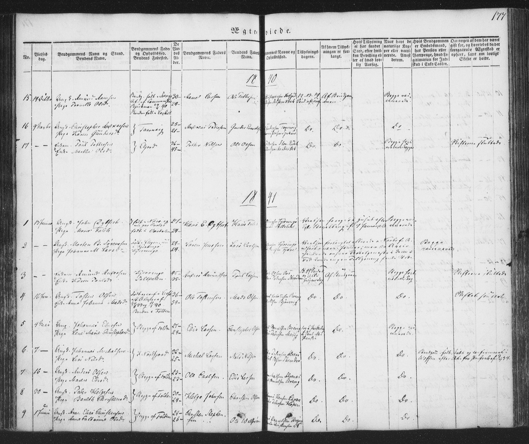 Ministerialprotokoller, klokkerbøker og fødselsregistre - Nordland, SAT/A-1459/853/L0769: Parish register (official) no. 853A08, 1836-1856, p. 177