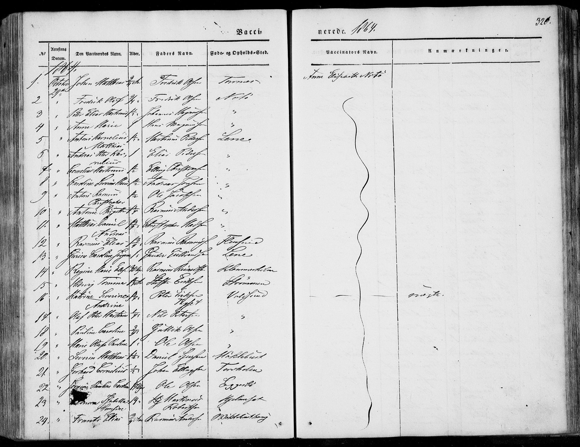 Ministerialprotokoller, klokkerbøker og fødselsregistre - Møre og Romsdal, AV/SAT-A-1454/507/L0070: Parish register (official) no. 507A05, 1842-1873, p. 320