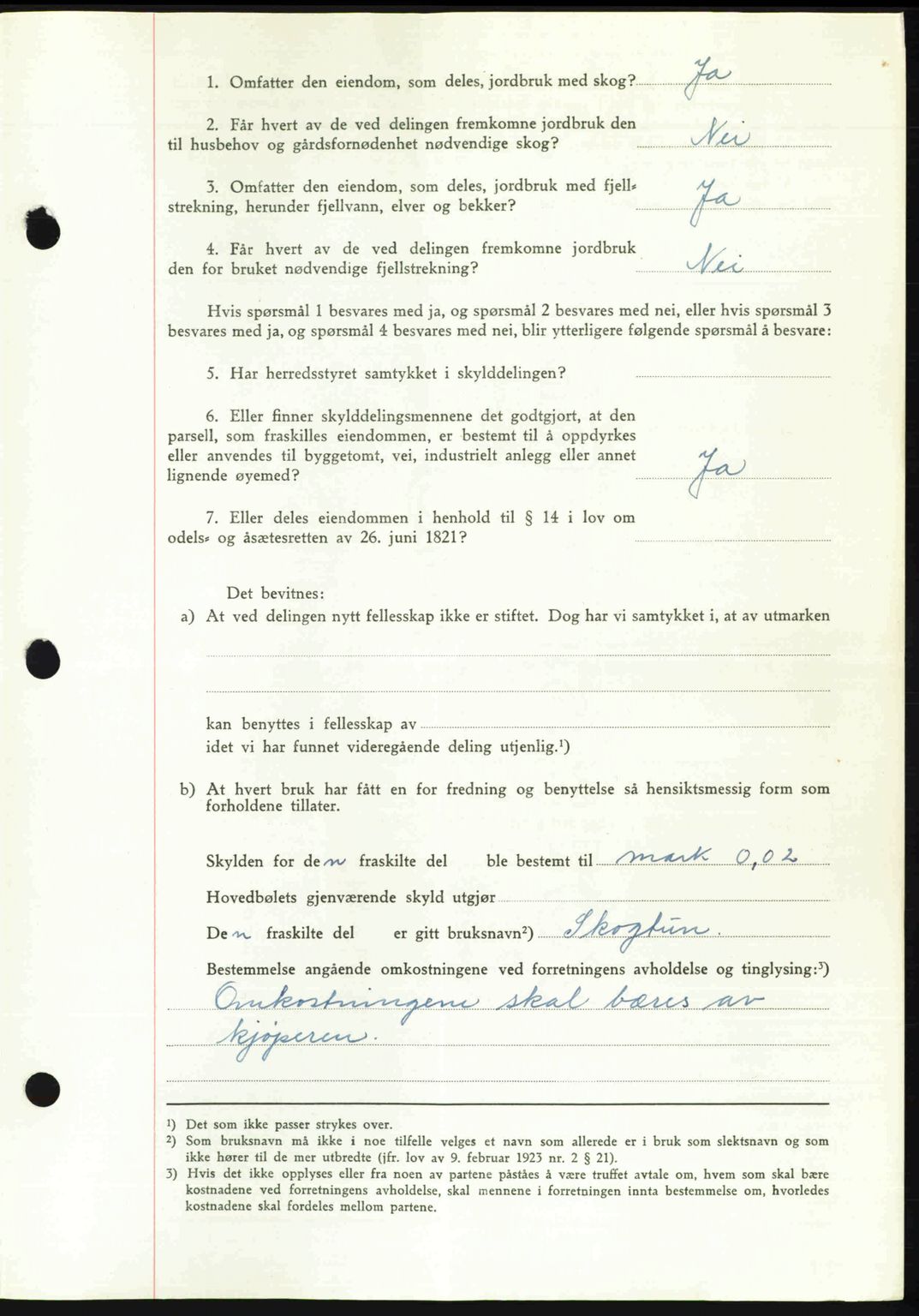 Romsdal sorenskriveri, AV/SAT-A-4149/1/2/2C: Mortgage book no. A22, 1947-1947, Diary no: : 728/1947