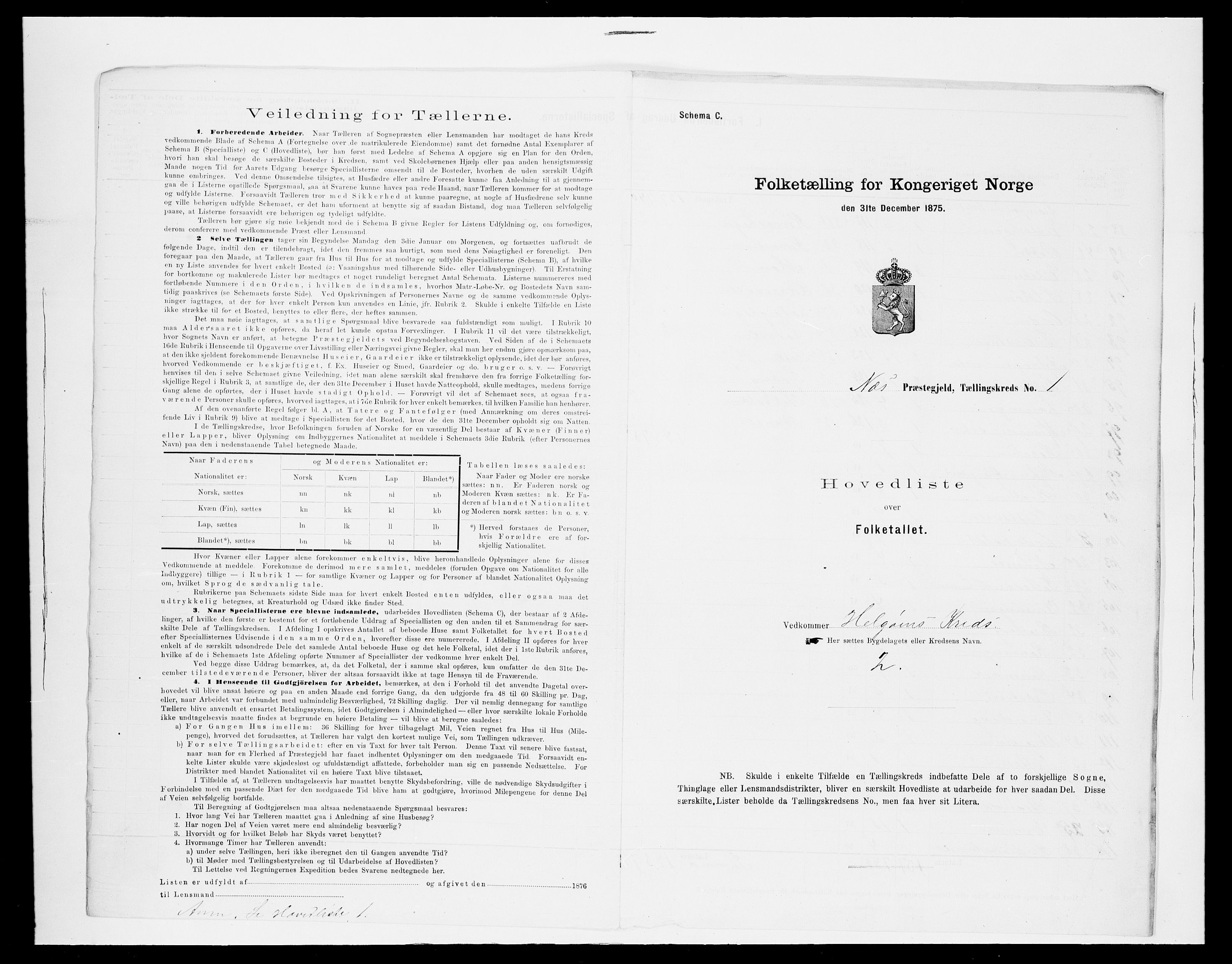 SAH, 1875 census for 0411P Nes, 1875, p. 27