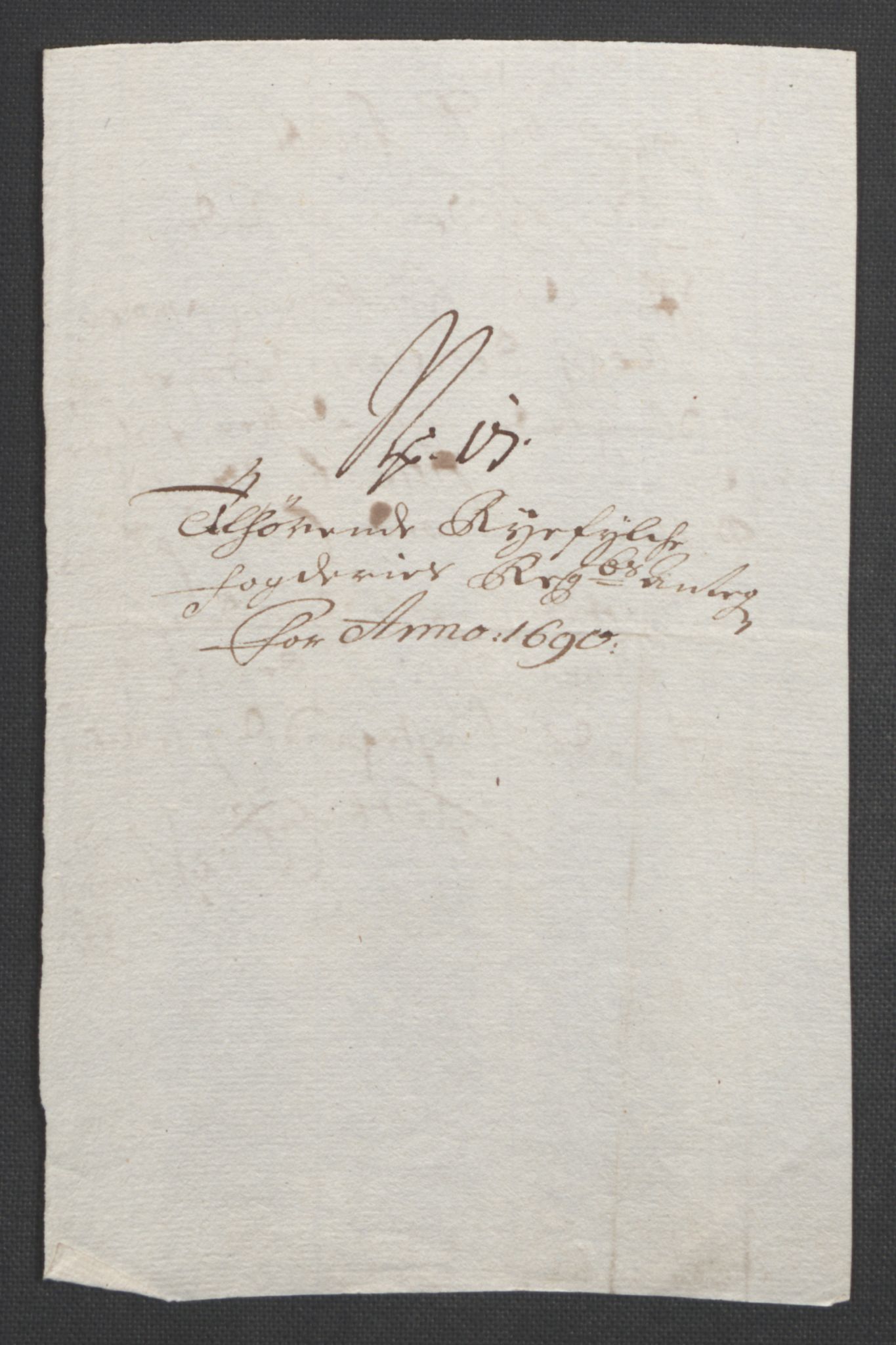 Rentekammeret inntil 1814, Reviderte regnskaper, Fogderegnskap, AV/RA-EA-4092/R47/L2856: Fogderegnskap Ryfylke, 1689-1693, p. 310