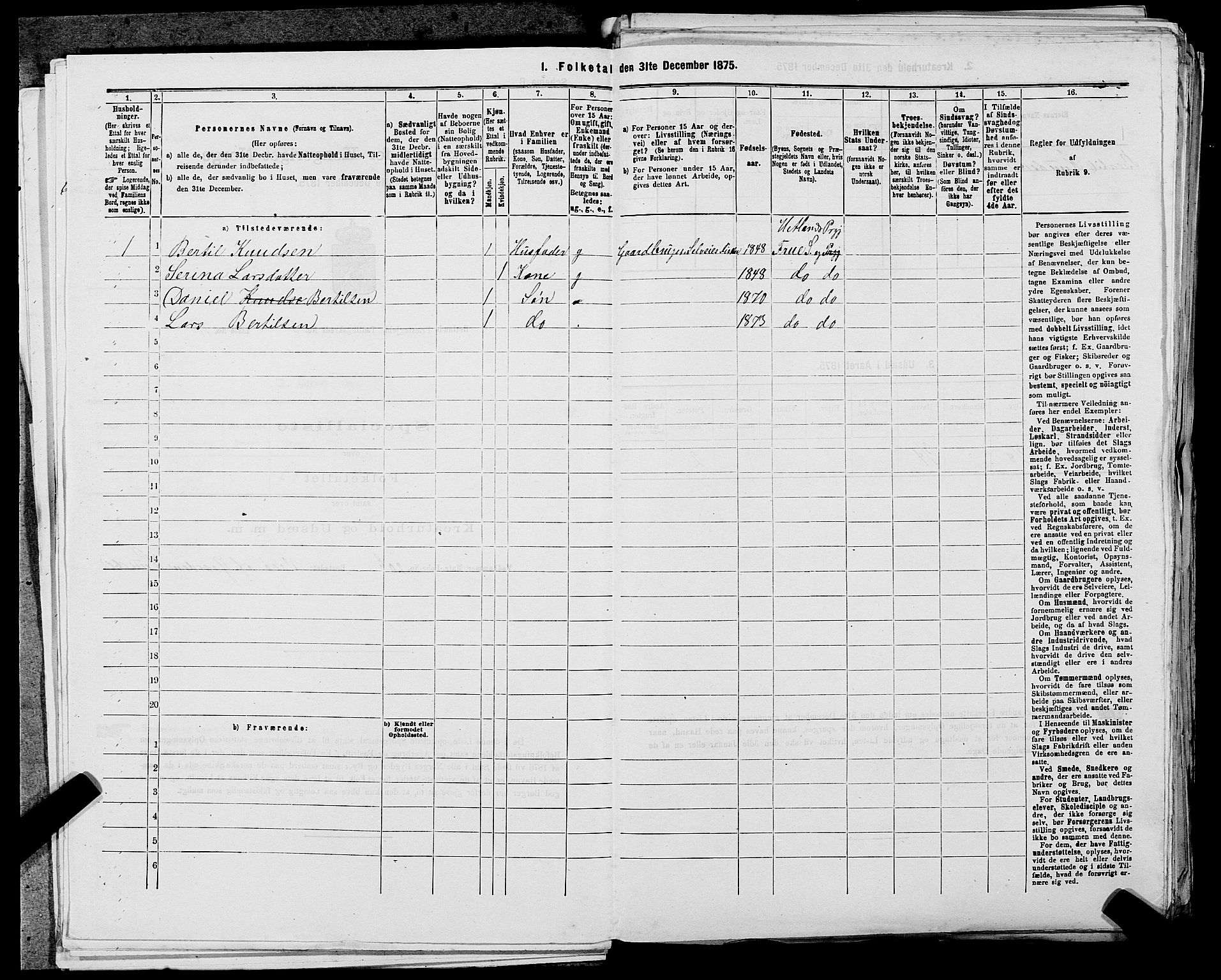 SAST, 1875 census for 1126P Hetland, 1875, p. 1071